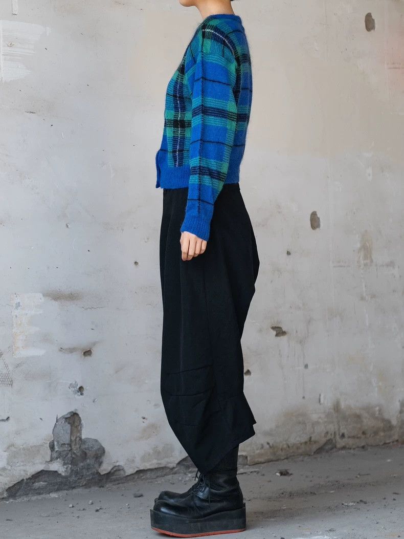 Kenzo KENZO Blue and green navy woolen knit cardigan Size M / US 6-8 / IT 42-44 - 2 Thumbnail