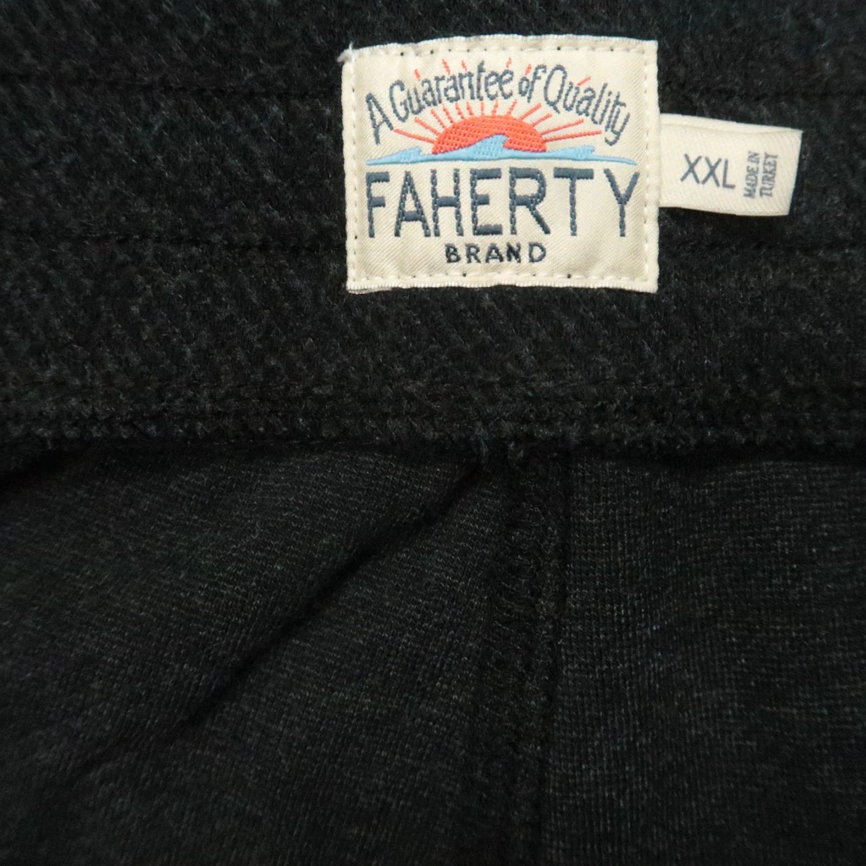 Faherty Faherty Pants Men 2XL Black Jogger Activewear Clothing Casual Size US 39 - 3 Thumbnail