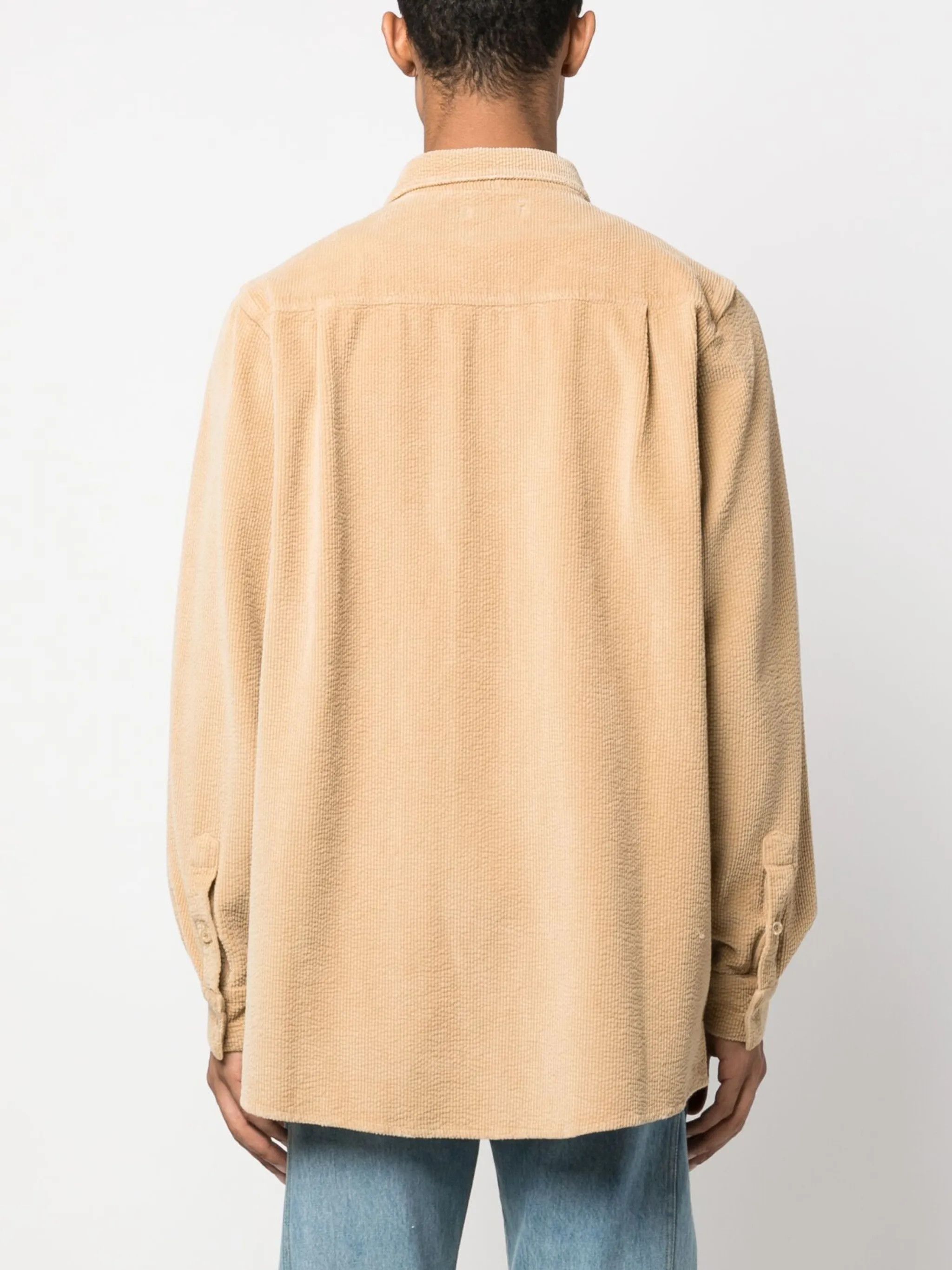ERL o1y0125 Solid Color Shirt in Beige Size US S / EU 44-46 / 1 - 3 Thumbnail