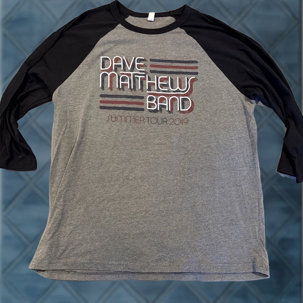 Vintage Dave Matthew’s Band Summer Tour 2019 Baseball T Shirt 3/4 Sleeve Men's XL Size US XL / EU 56 / 4 - 1 Thumbnail