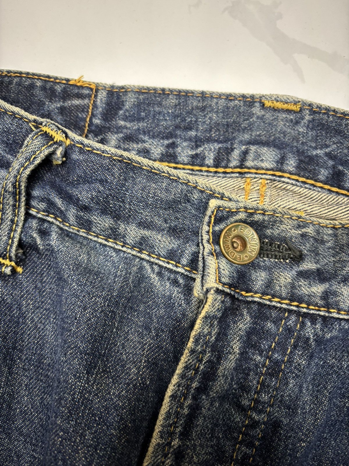 Kapital 🔥EDWIN 505xx SELVEDGE BAGGY JEANS MUD WASH DISTRESSED DENIM Size US 34 / EU 50 - 10 Thumbnail