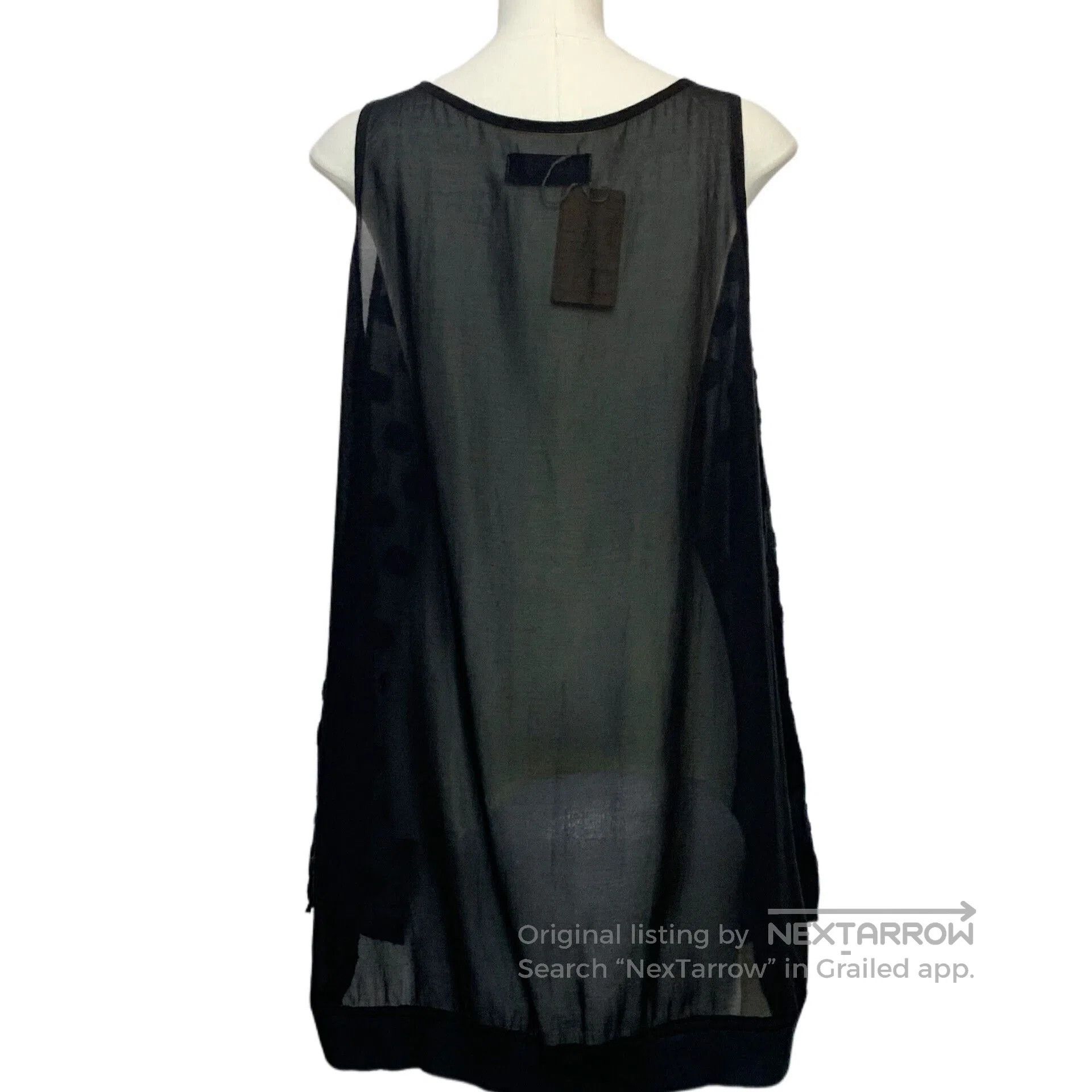 gomme Black Drape Neck Polka Dot Dress. Size M / US 6-8 / IT 42-44 - 2 Thumbnail