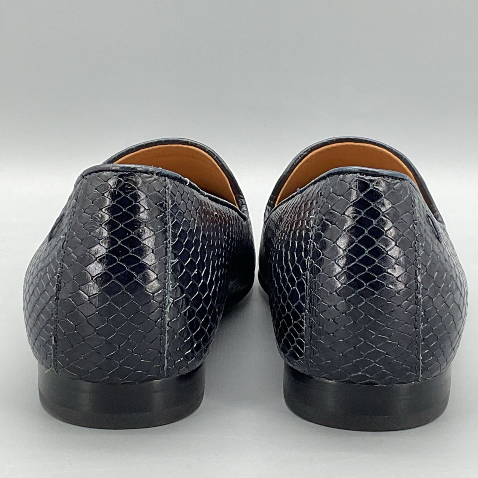 Vionic Vionic Women Willa Boa Snakeskin Embossed Loafer Navy Size 5 Size US 5 / IT 35 - 4 Thumbnail