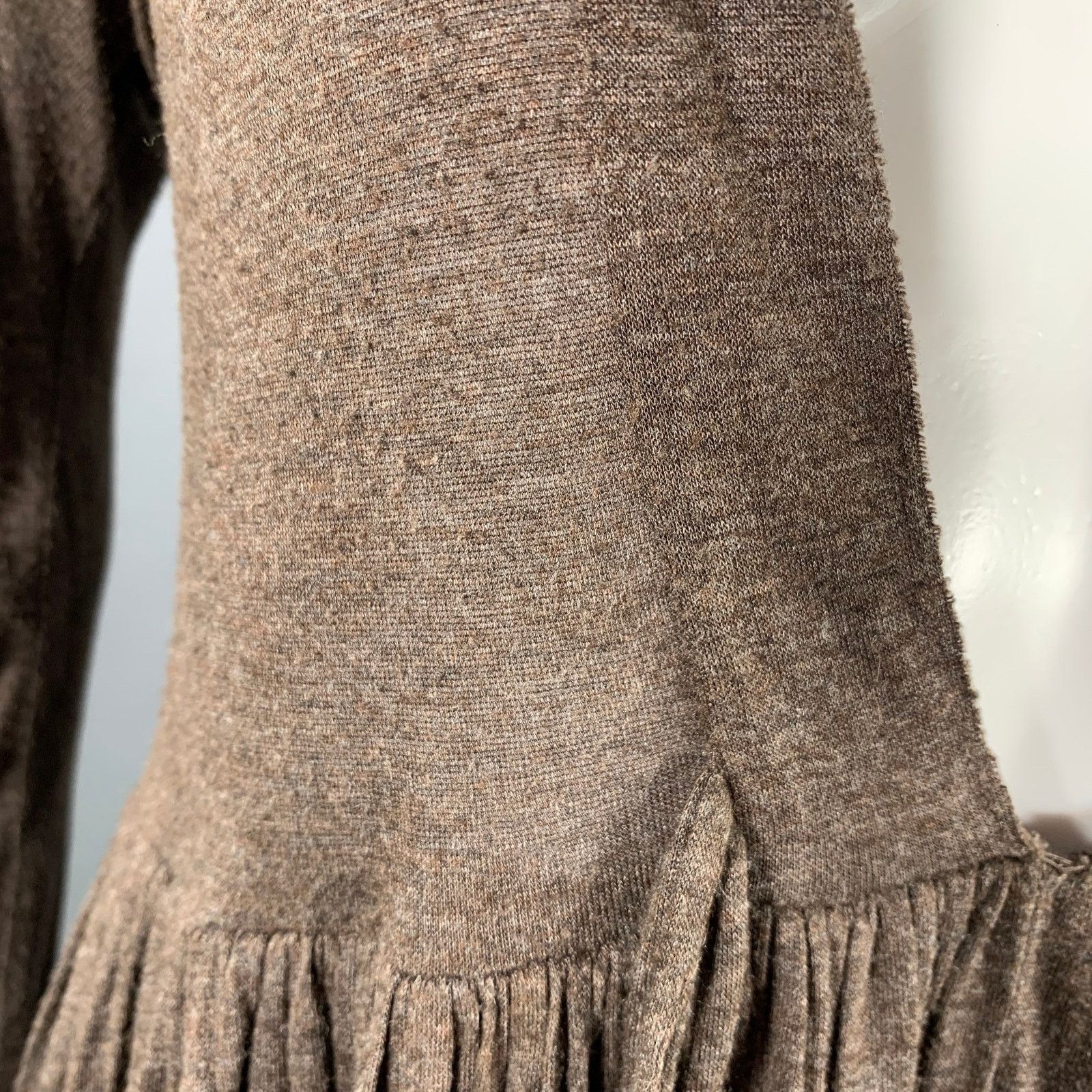 Stella McCartney STELLA McCARTNEY Size M Brown Viscose Pleated Dress Size M / US 6-8 / IT 42-44 - 5 Thumbnail