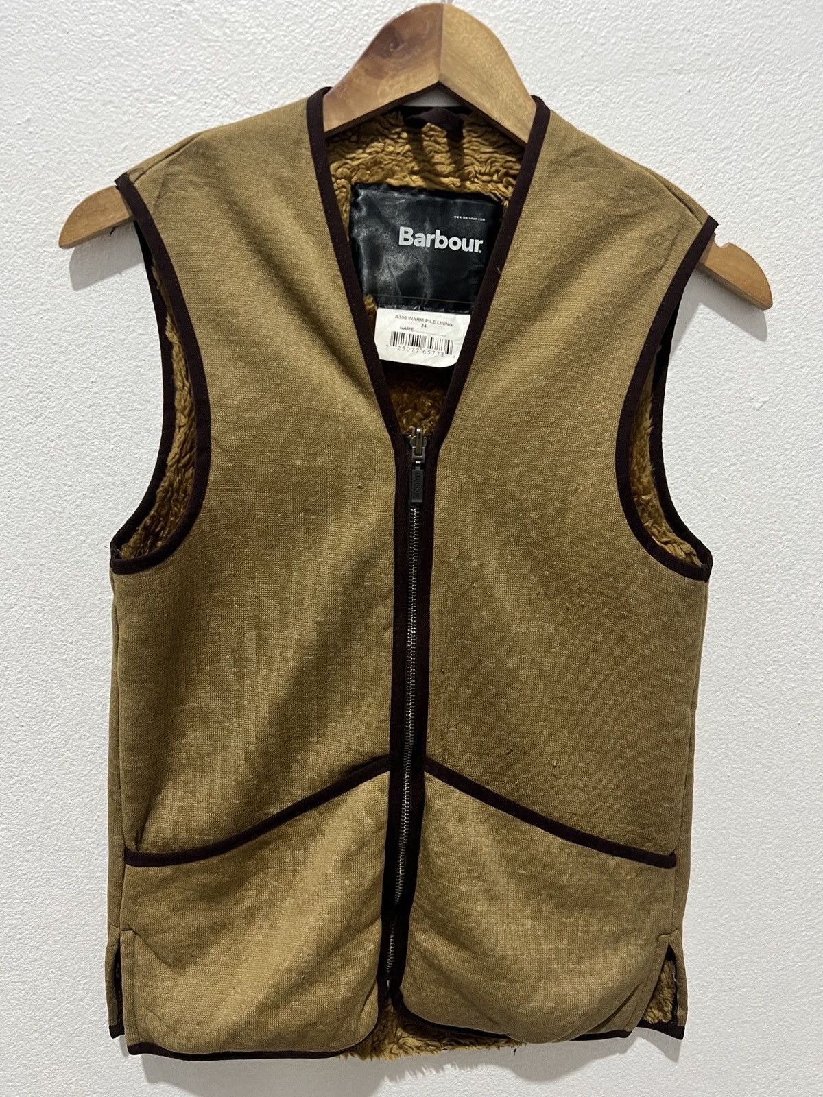 Barbour 🔥Barbour Vest Fleece Size 34R - 2 Thumbnail