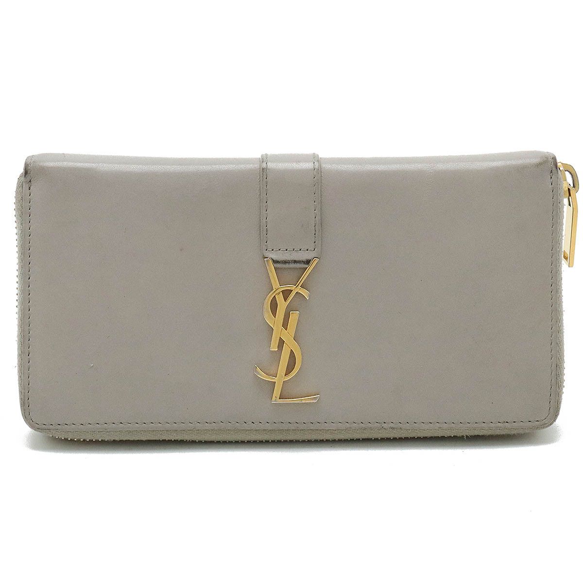 Yves Saint Laurent Yves Saint Laurent Yves Saint Laurent Leather Monogram Wallet Leather Long Wallet 414570 Size ONE SIZE - 1 Thumbnail