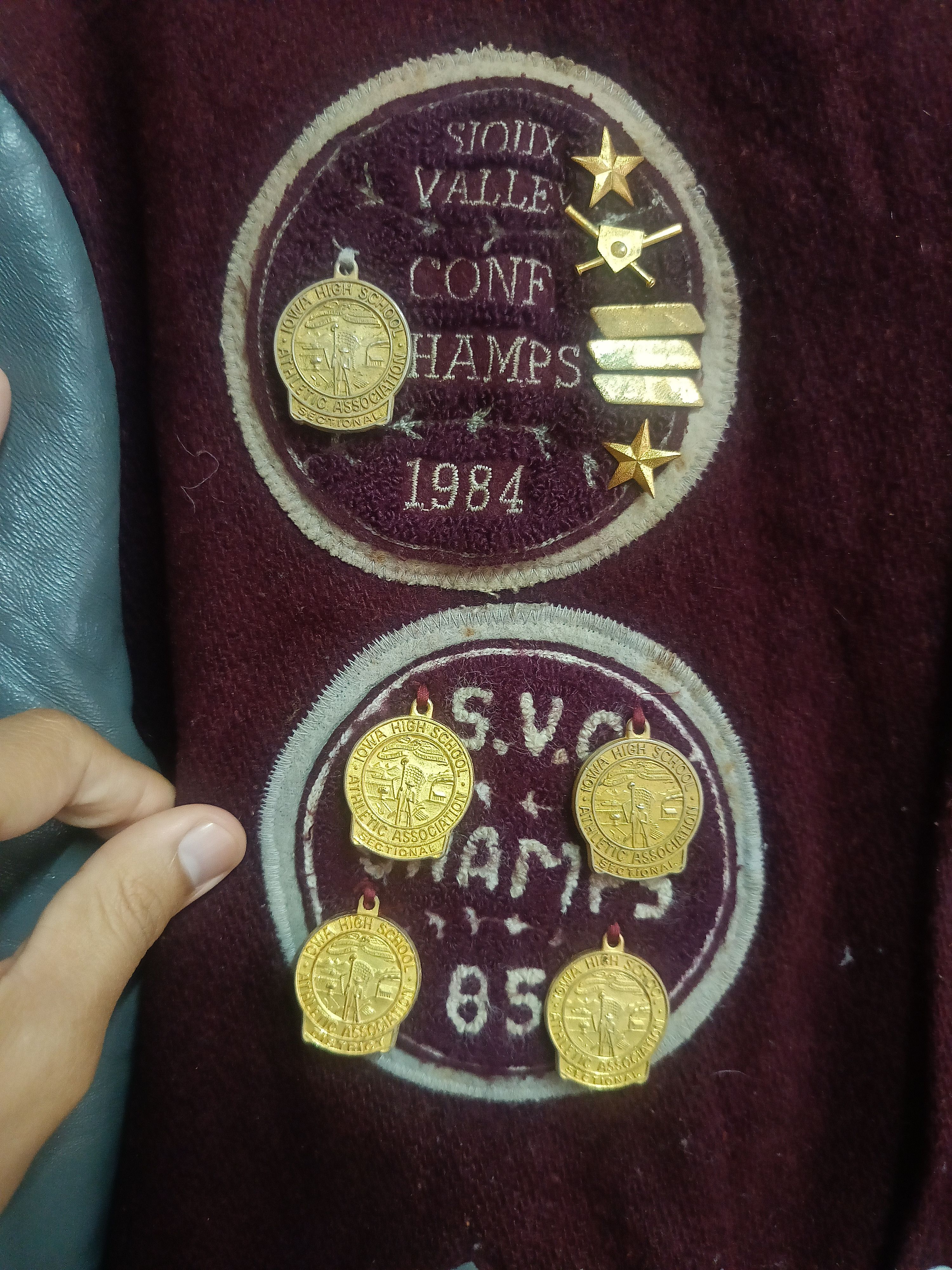 MLB × Vintage Rare Vtg 80s Letterman Varsity Jostens Trophy Jacket Size US M / EU 48-50 / 2 - 3 Thumbnail