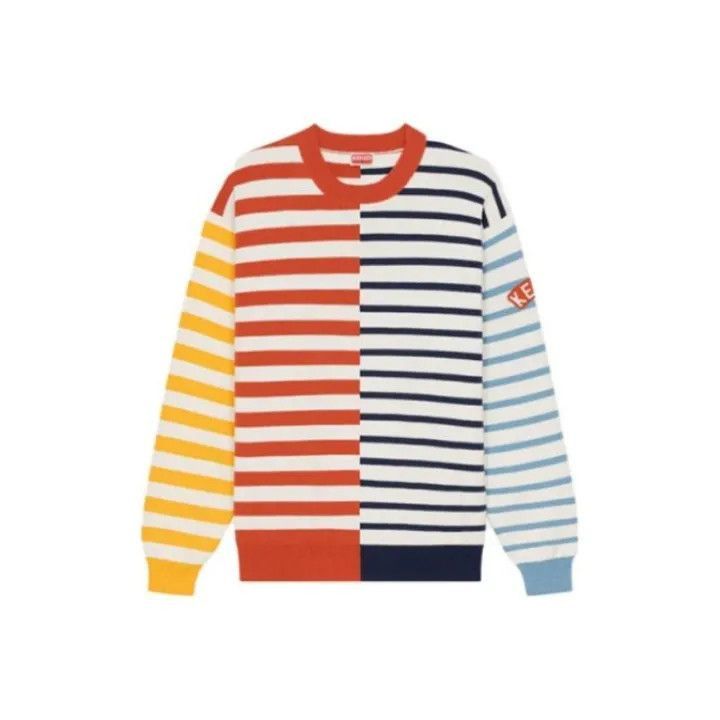 Kenzo KENZO Colorful Striped Logo Long Sleeve Sweater -2507 Size US S / EU 44-46 / 1 - 1 Thumbnail