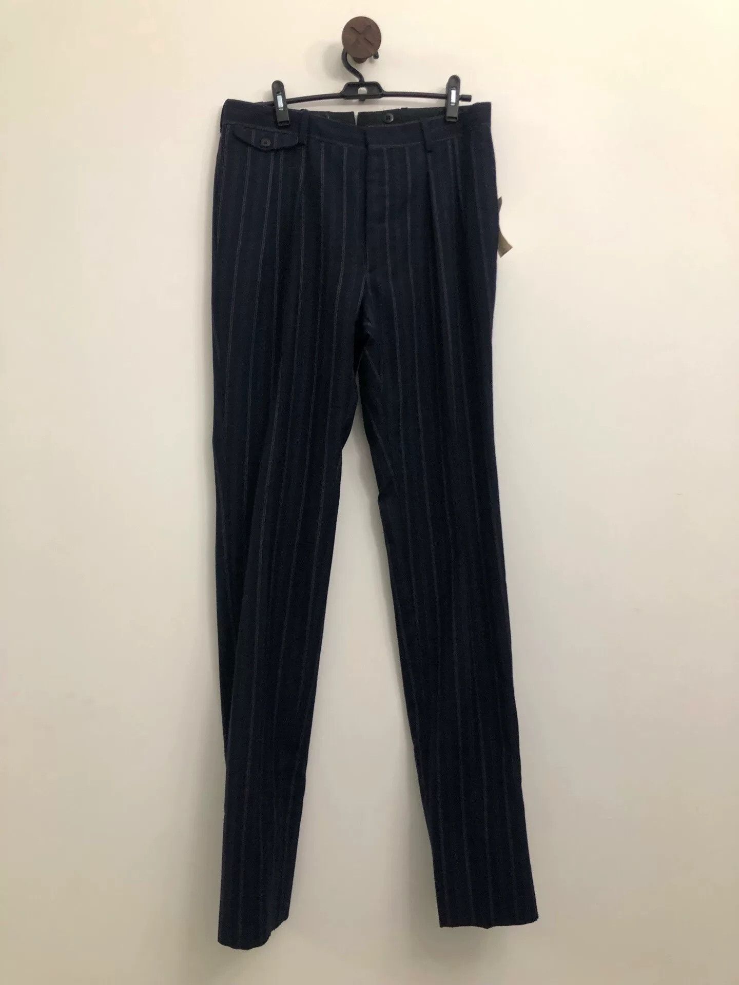 RRL Ralph Lauren 2018 RRL 1900S Striped Wool Pants Size US 32 / EU 48 - 2 Thumbnail