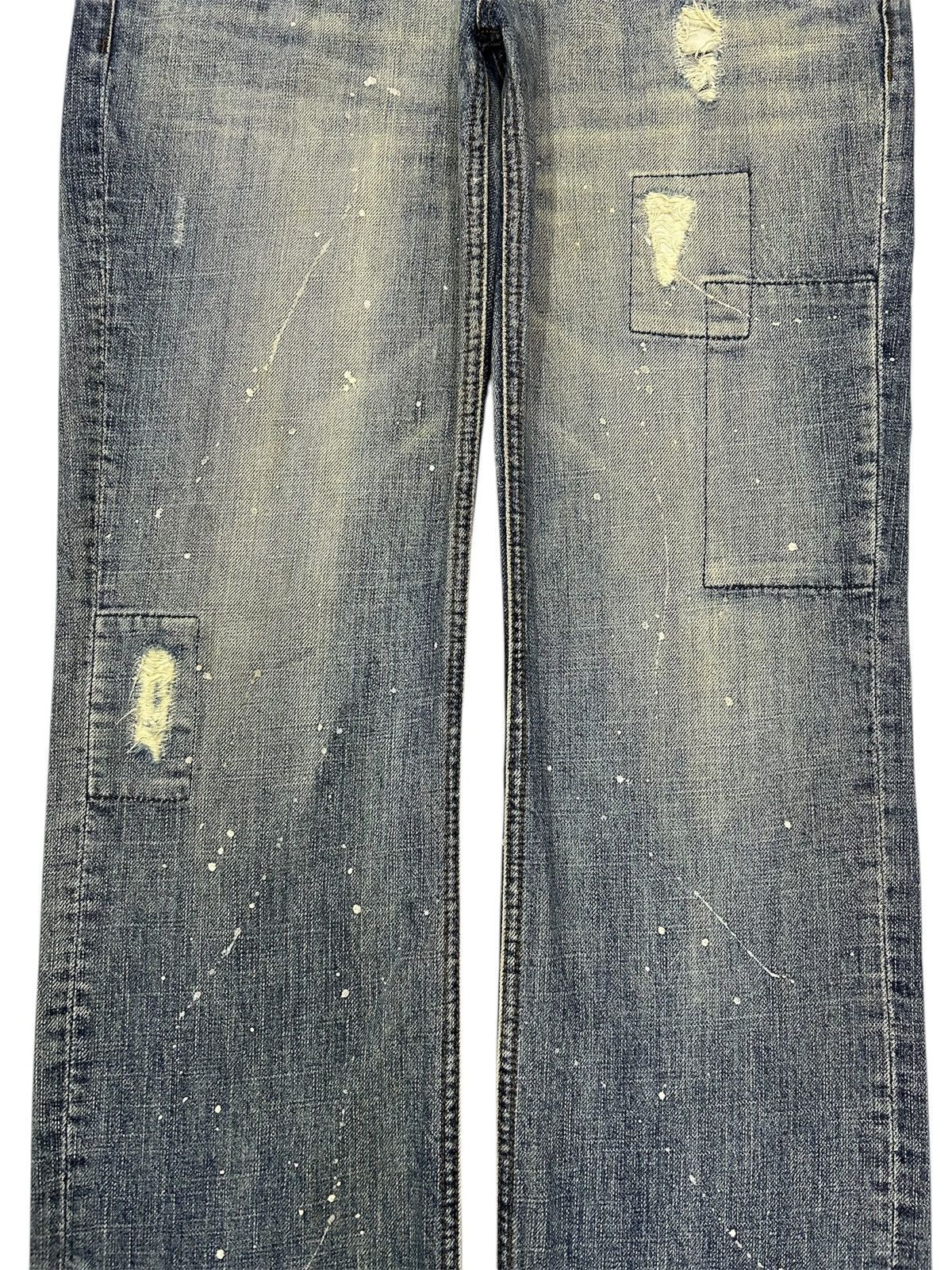 Japanese Brand Vintage Japanese Shuca Distressed Paint Splatter Jeans Size US 33 - 6 Thumbnail