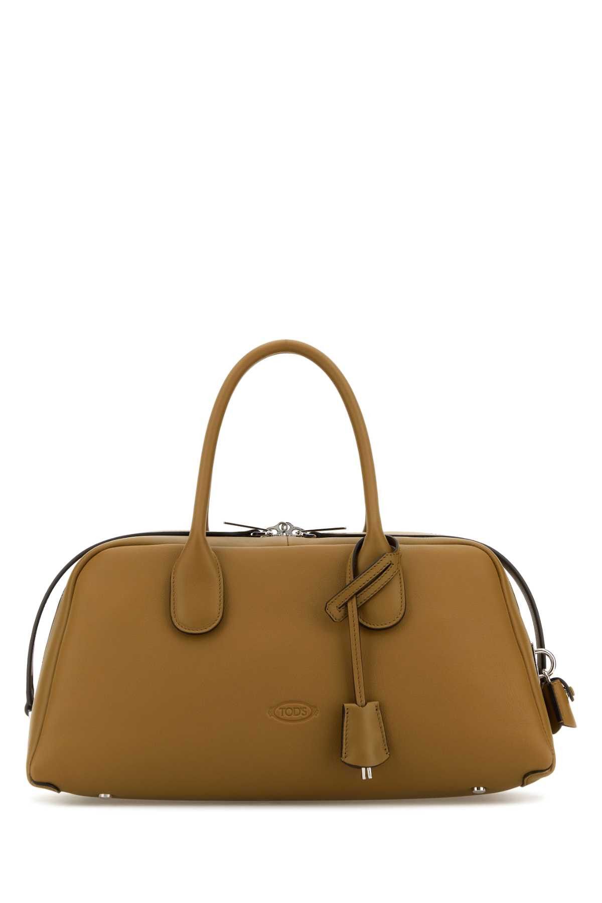 Tod's Khaki Leather Medium Darsena Handbag Size ONE SIZE - 1 Thumbnail