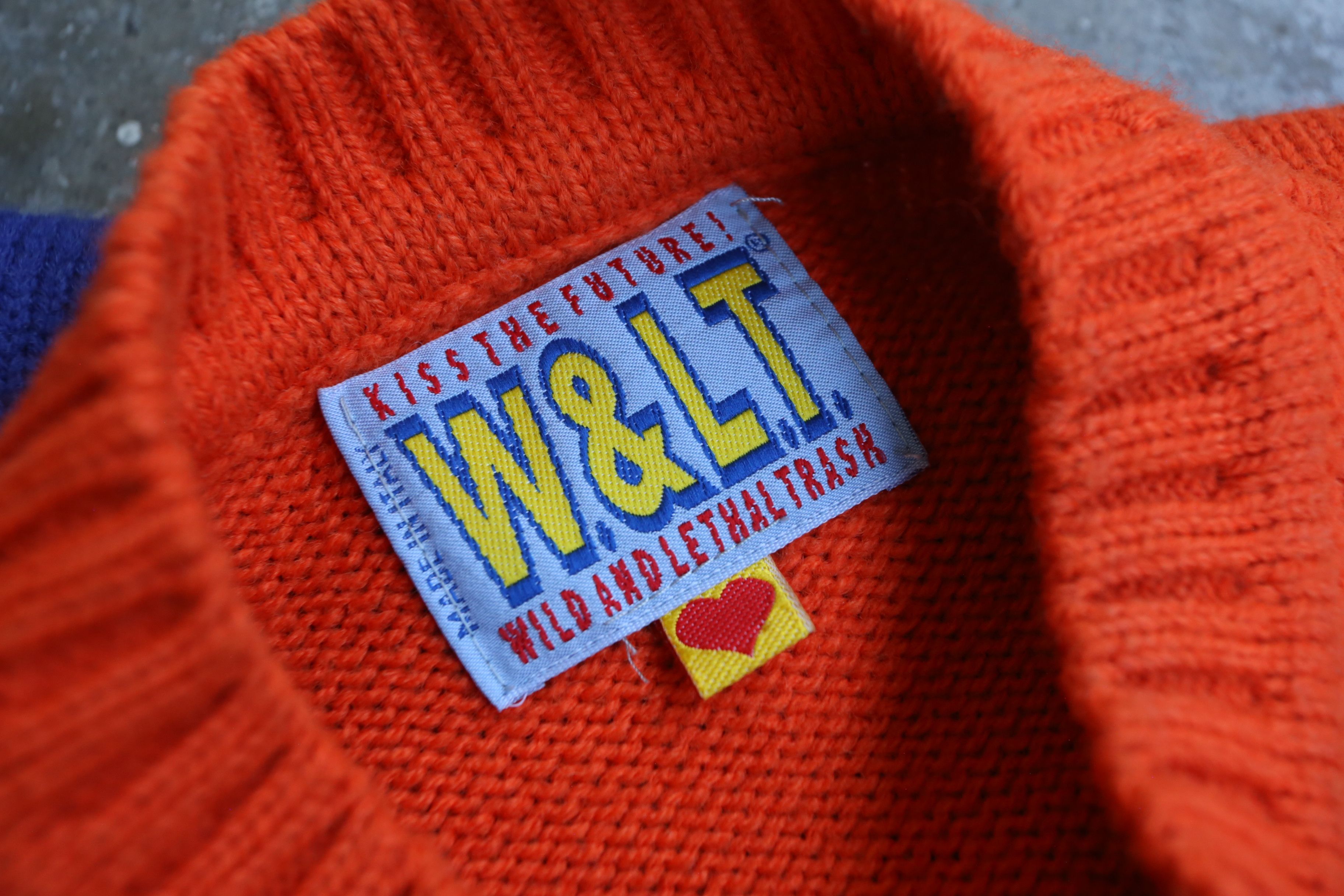 W&LT W&LT - F/W 96 - Frog Prince Intarsia Knit Sweater Size US L / EU 52-54 / 3 - 7 Thumbnail