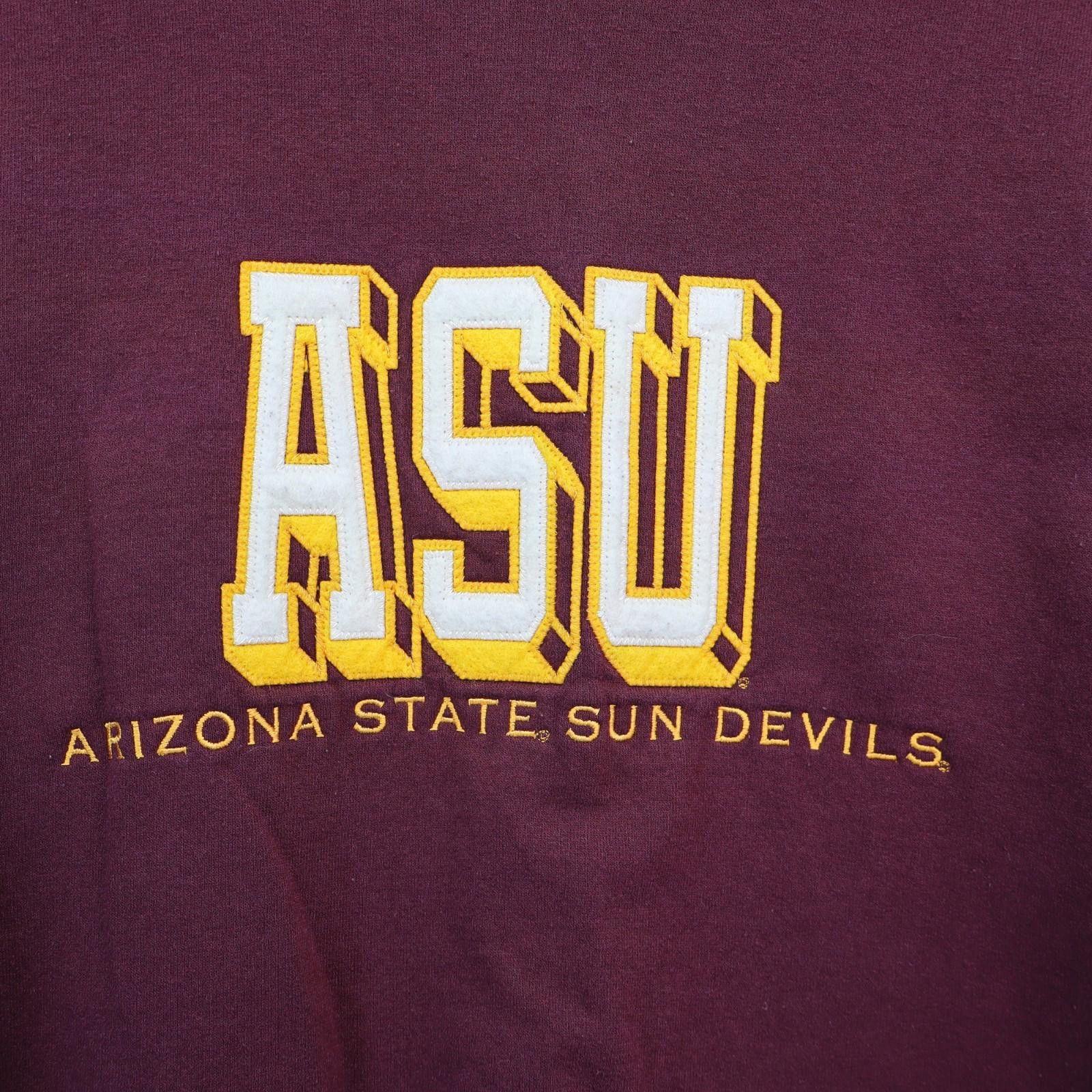 Champion Vtg ASU Sun Devils Sweater Fleece Crew Champion Men Small Size ONE SIZE - 2 Thumbnail