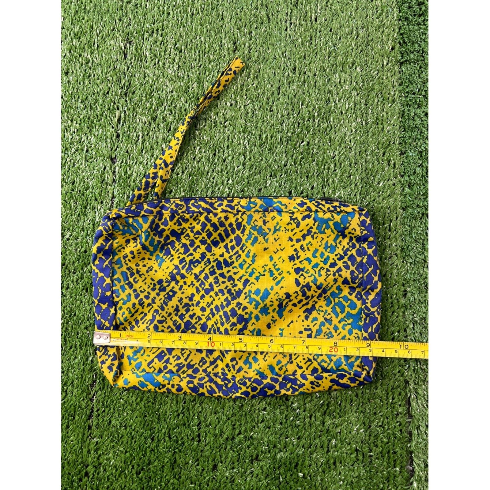 Other Team Sweden Yellow Blue Snakeskin Pouch Clutch Bag Accessory Size ONE SIZE - 3 Thumbnail