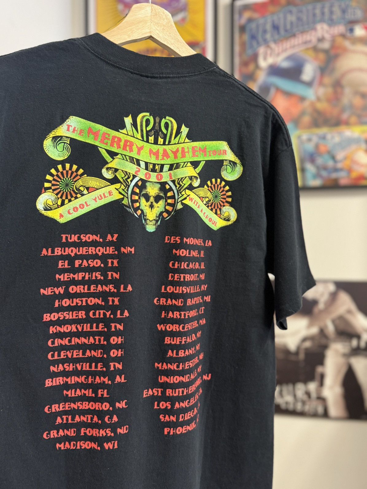 Band Tees Vintage 2001 Ozzy Osbourne & Rob Zombie “Merry Mayhem Tour” Size US L / EU 52-54 / 3 - 4 Thumbnail