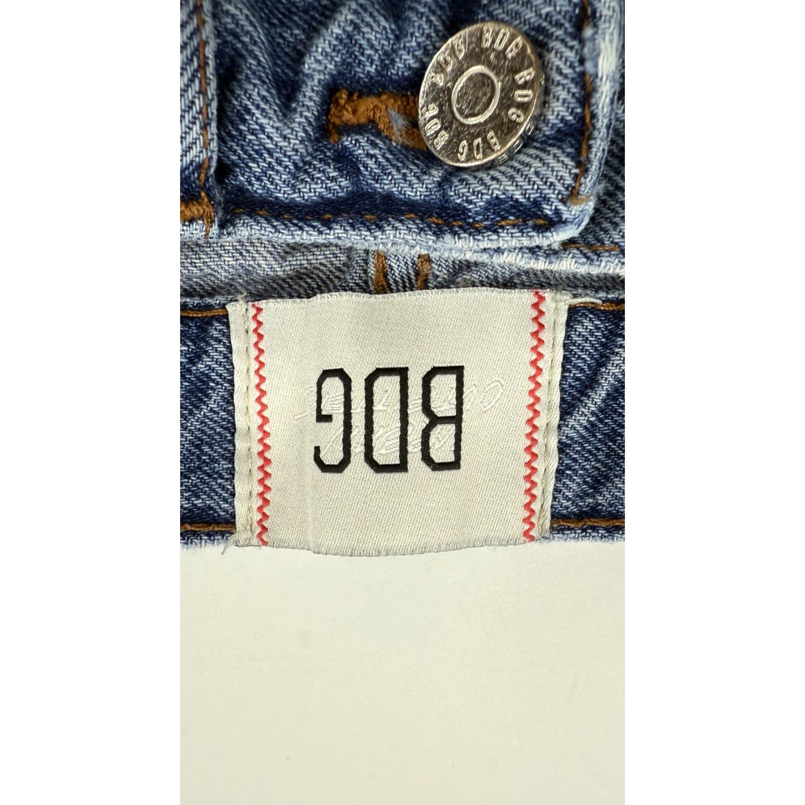Bdg BDG Cowboy Jeans Womens 26 Blue Straight Leg High Rise 100% Cotton Denim Pants Size 26" / US 2 / IT 38 - 3 Thumbnail