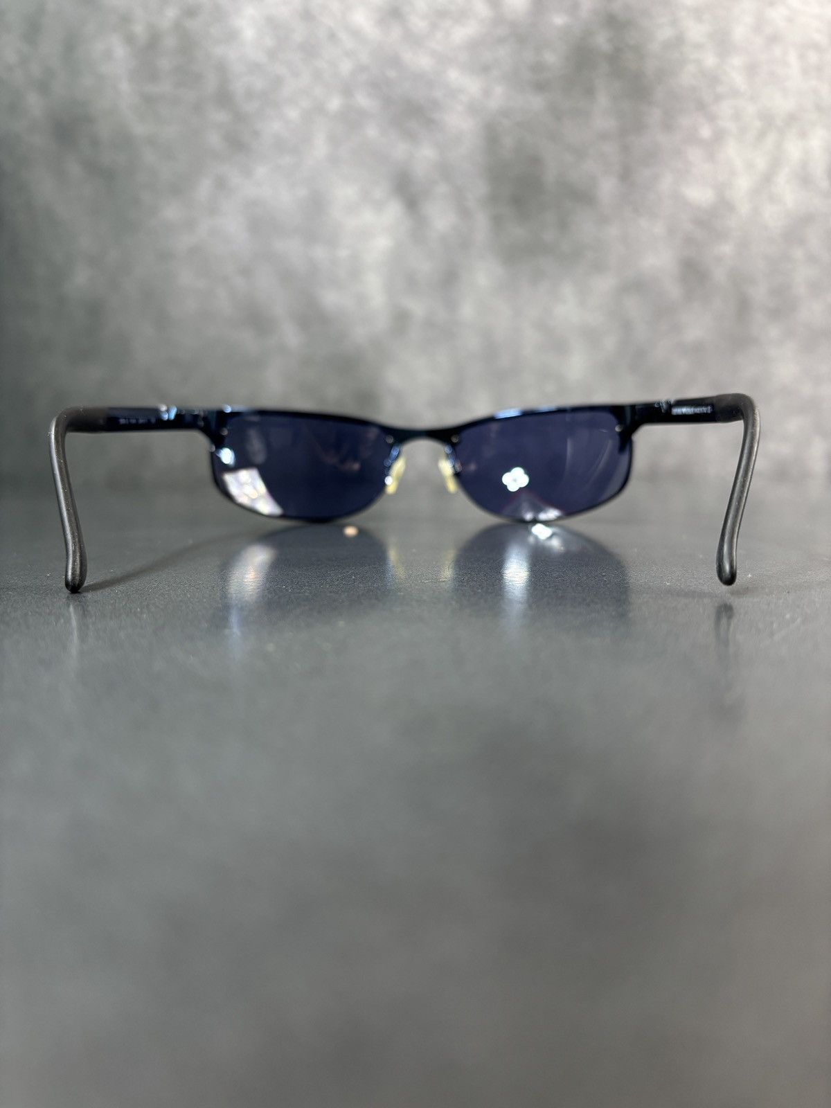 Emporio Armani × Vintage 2000s Emporio Armani Sunglasses Vintage Sporty Metal Wrap Size ONE SIZE - 13 Thumbnail