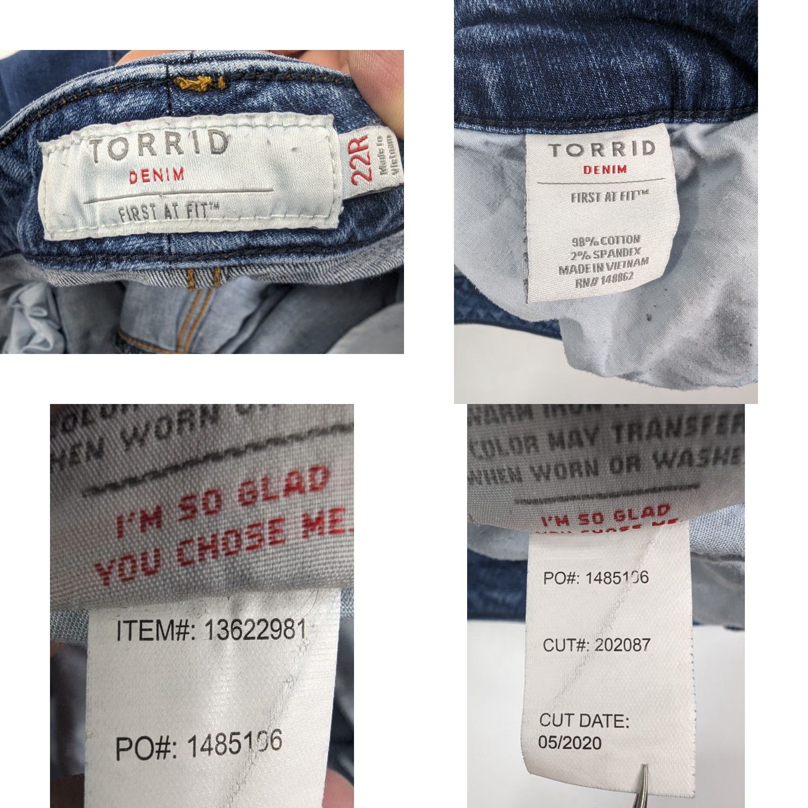 Torrid Torrid Vintage Boyfriend Straight Jeans Women Size 22 5-Pocket Stretch Denim Blue Mid-Rise Aged Distressed 13622981 Mens? Size 40" / US 18 - 8 Thumbnail