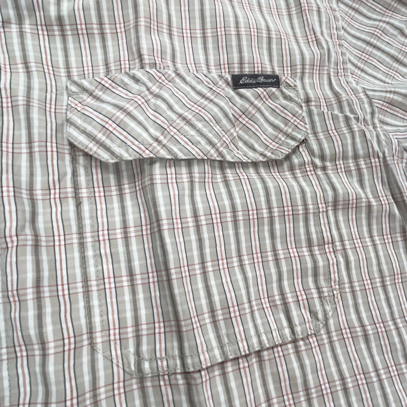 Eddie Bauer Eddie Bauer Shirt Men XL Tan Plaid Button Up Camp Outdoors Performance Vented Size US XL / EU 56 / 4 - 4 Thumbnail