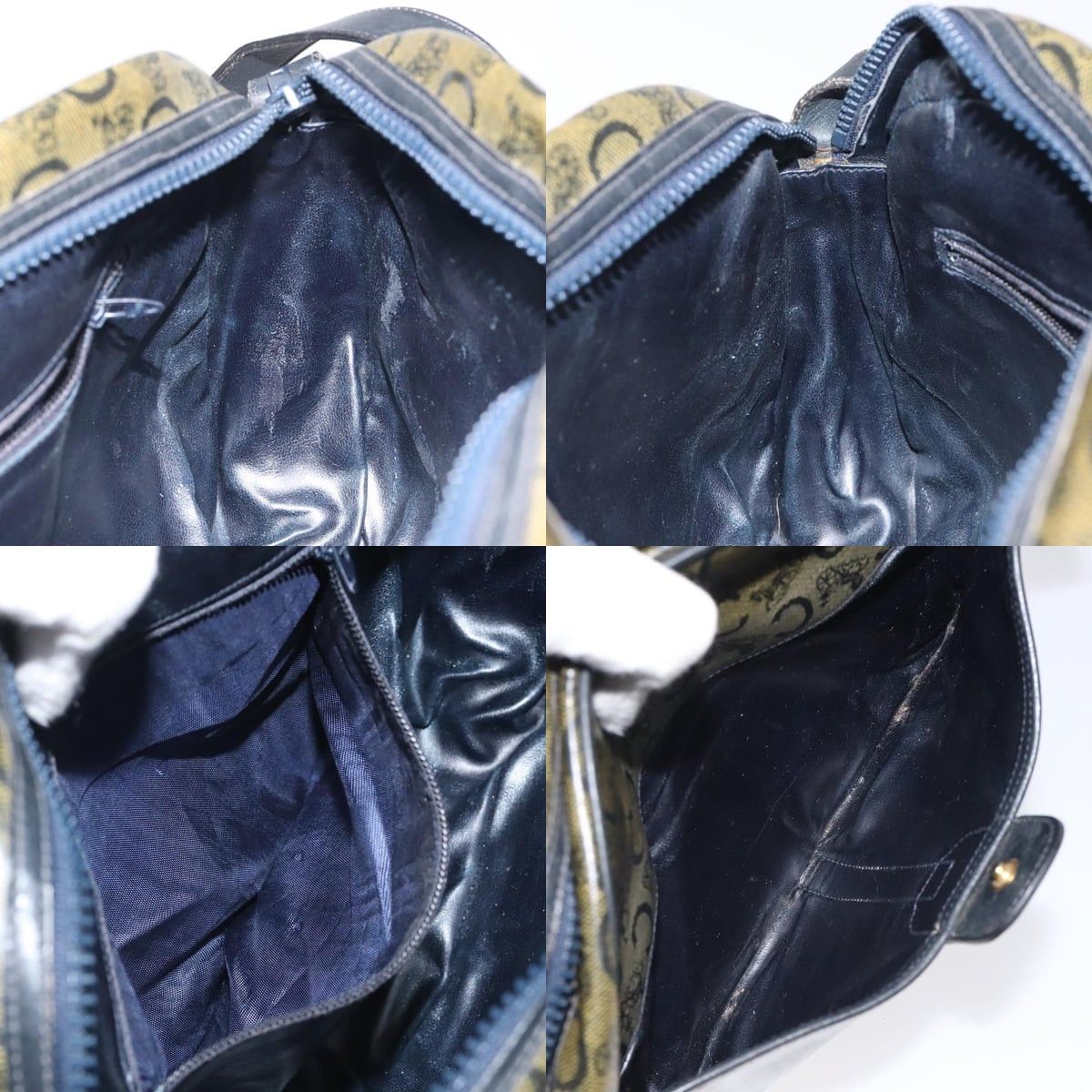 Celine CELINE C Sulky Shoulder Bag Pvc Navy Gold Size ONE SIZE - 12 Thumbnail