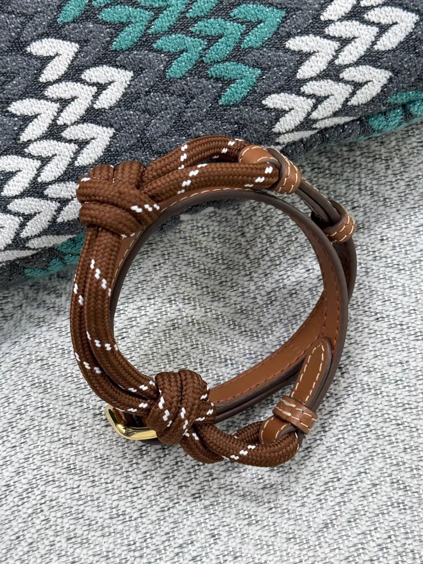 Miu Miu MIU MIU Unused Brown Leather Versatile Bracelet/Bag Chain Size ONE SIZE - 3 Thumbnail