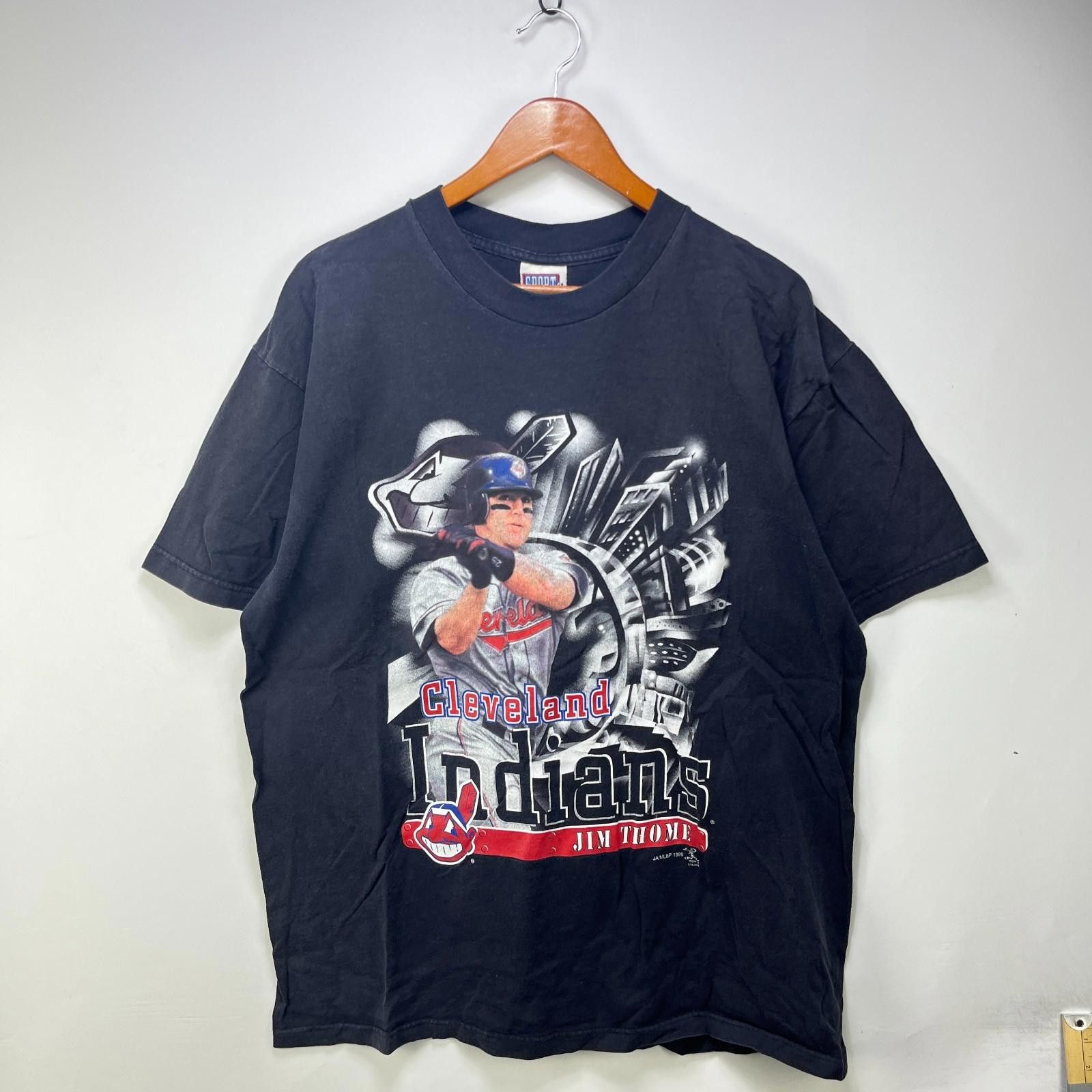 Vintage Vintage 90s Cleveland Indians Jim Thome T Shirt XL Size ONE SIZE - 1 Thumbnail