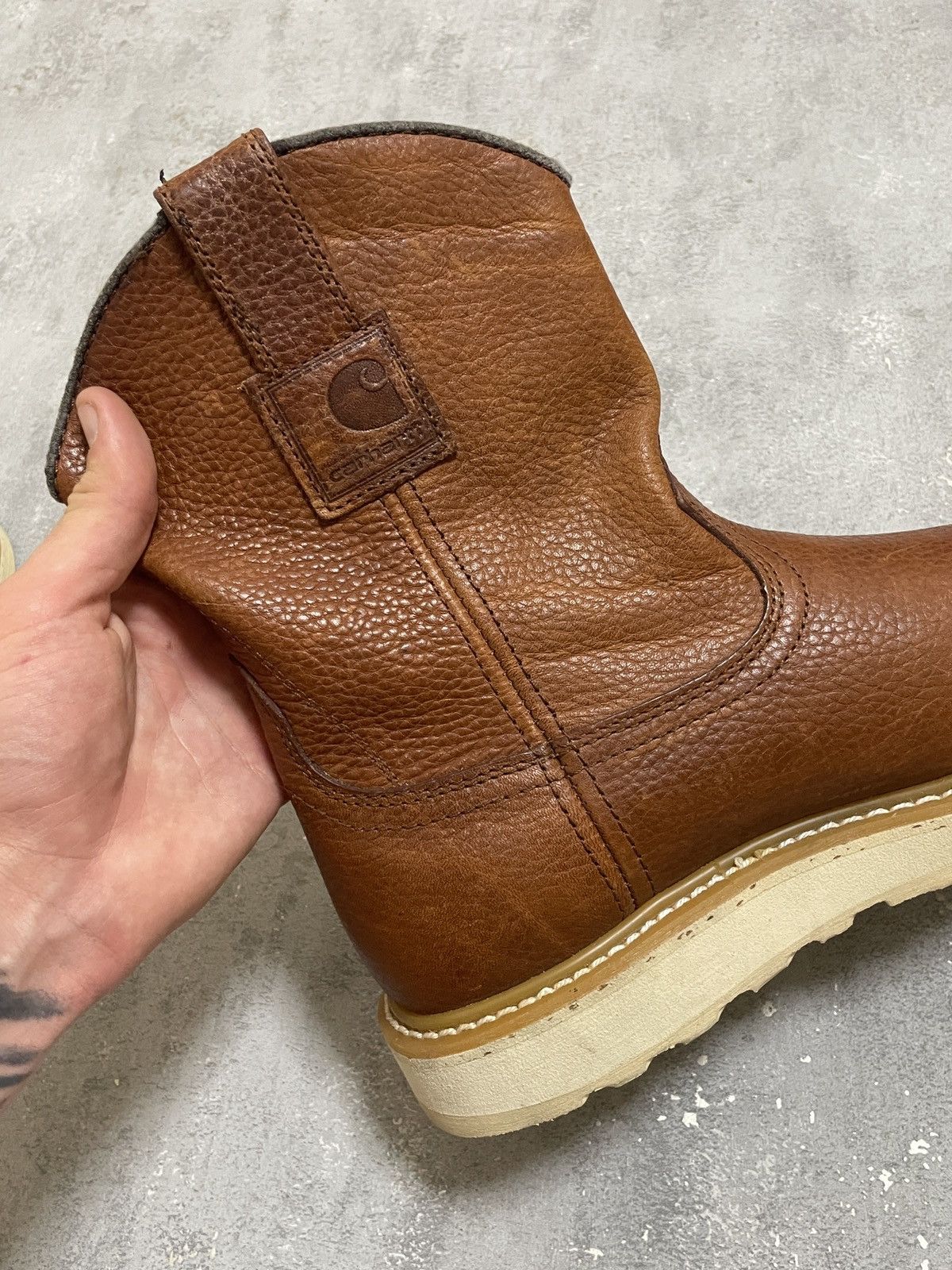 Carhartt Carhartt Steel Toe Leather Work Boots Brown Size 41 Size US 8 / EU 41 - 15 Thumbnail