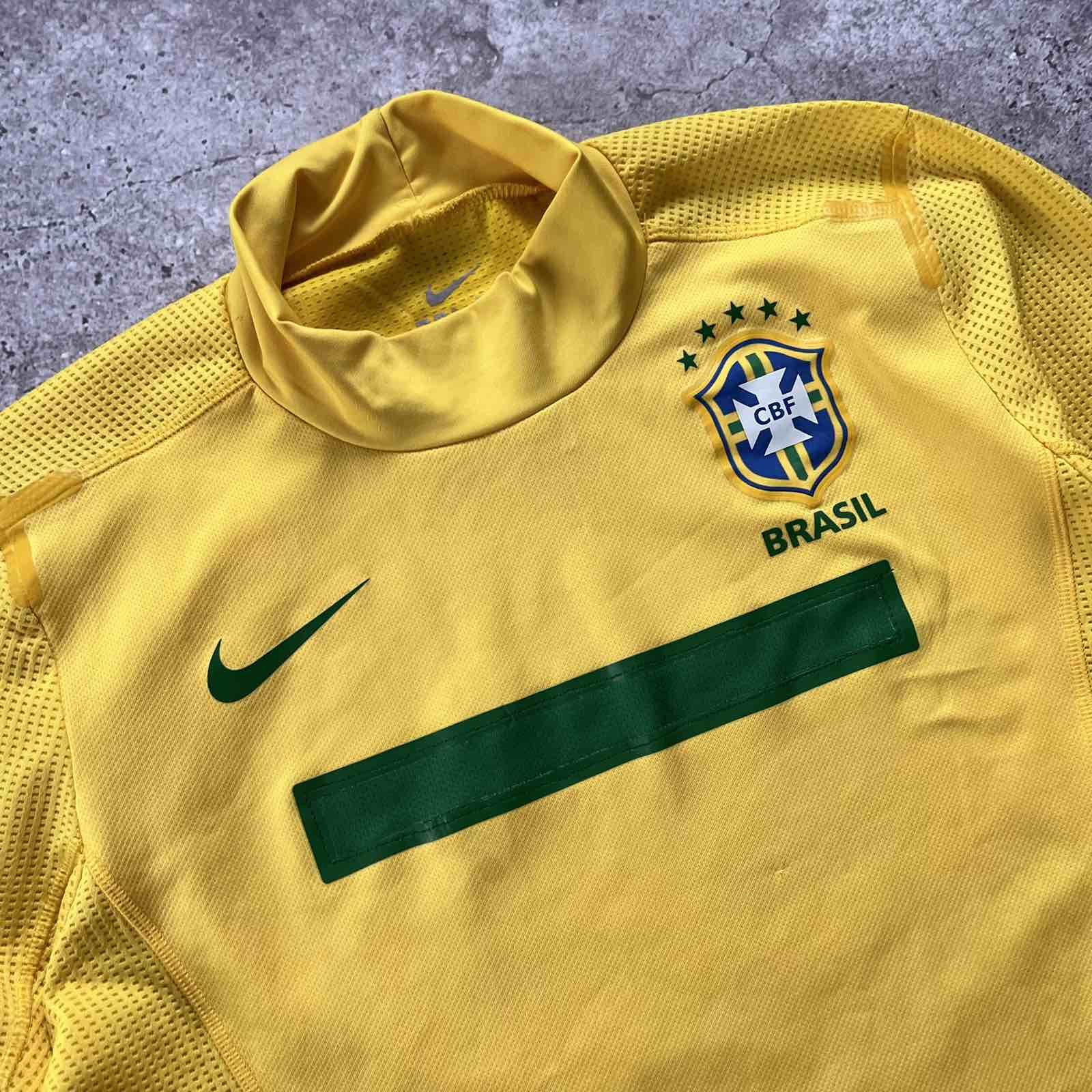 Nike Brazil home 2011/2012 Soccer jersey football Matchworn Sz XL Size US XL / EU 56 / 4 - 4 Thumbnail