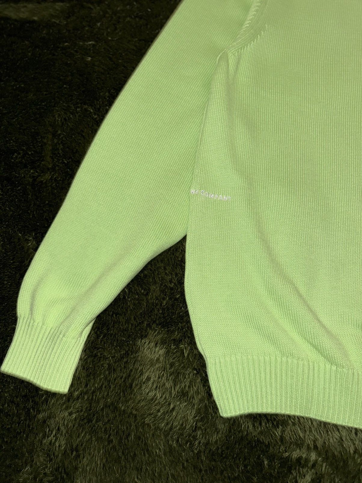 Pop Trading Company [L] POP Trading Company Arch Logo Relaxed Fit Sweater Lime Size US L / EU 52-54 / 3 - 10 Thumbnail