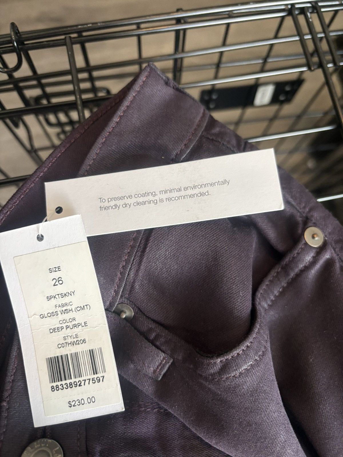 Helmut Lang helmut lang maroon stretch jeans Size 26" / US 2 / IT 38 - 7 Thumbnail
