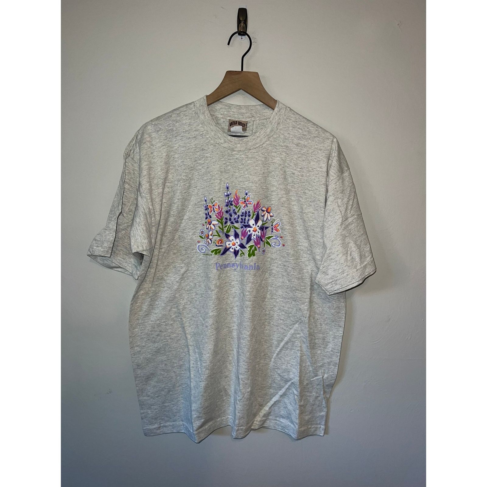 Vintage Vintage Pennsylvania Flower Shirt Gray Tee VTG 1999 XL Size US XL / EU 56 / 4 - 1 Thumbnail