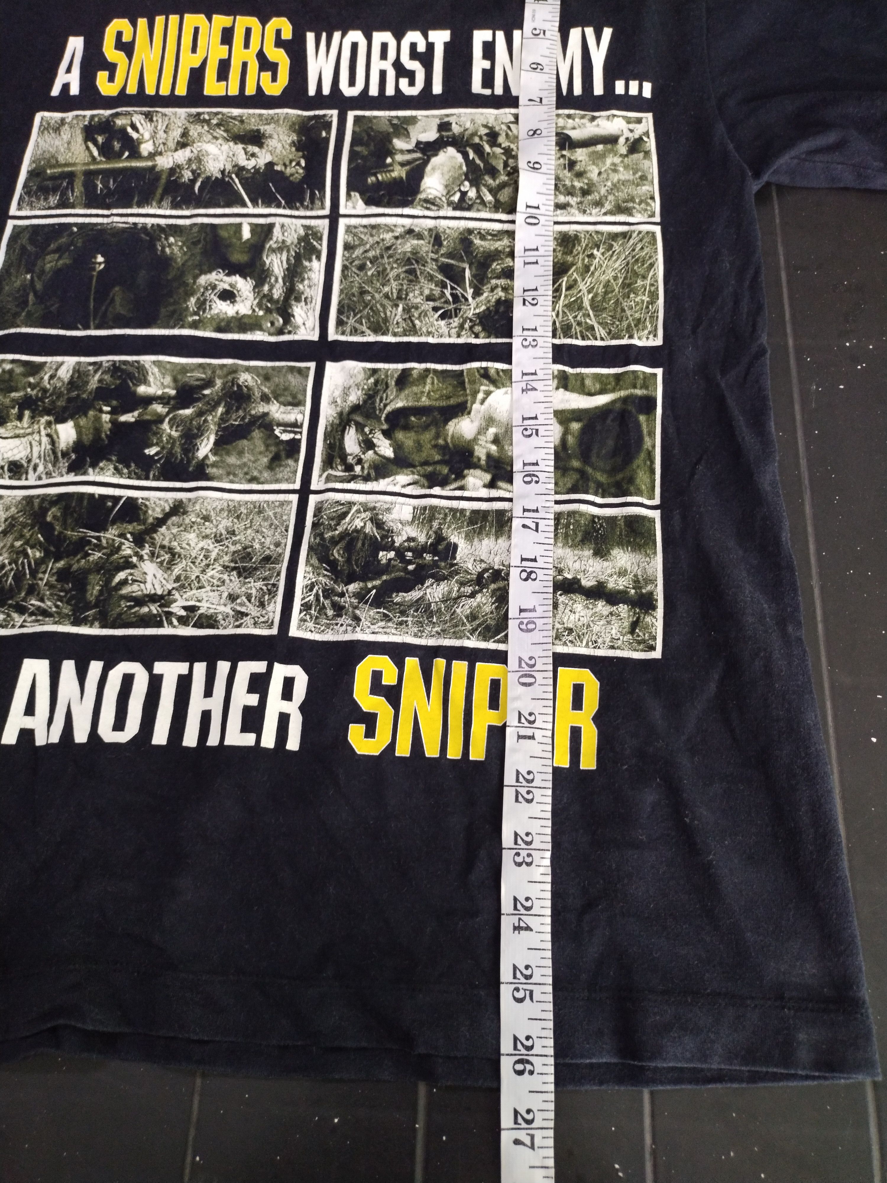 Sniper Gang Vintage Survivors Sniper One Shot, One Kill Shirt Tee Size US M / EU 48-50 / 2 - 9 Thumbnail