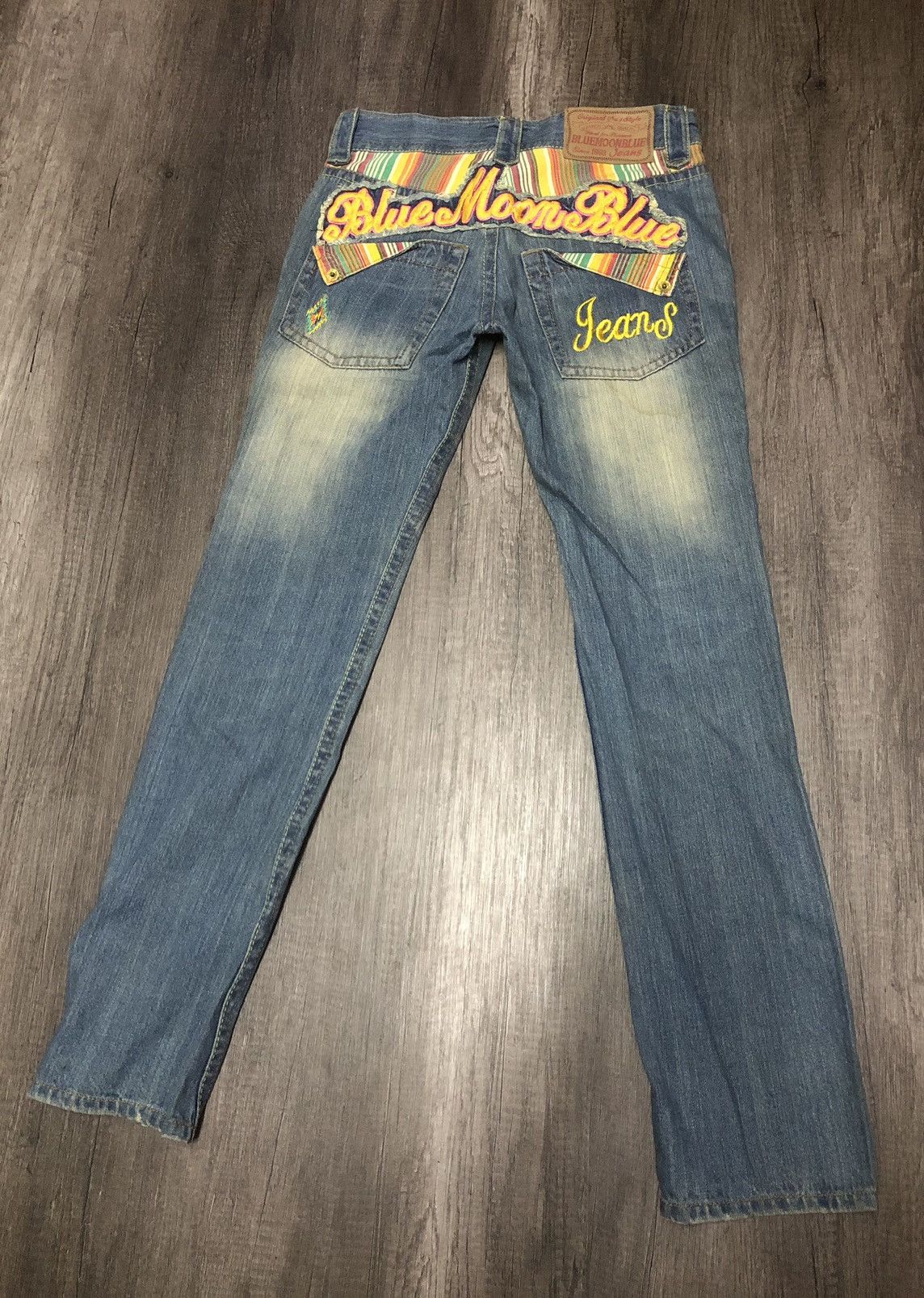 Blue Blue Japan × Hysteric Glamour Vintage Blue Moon Blue Jeans (unisex) Size US 30 / EU 46 - 1 Thumbnail