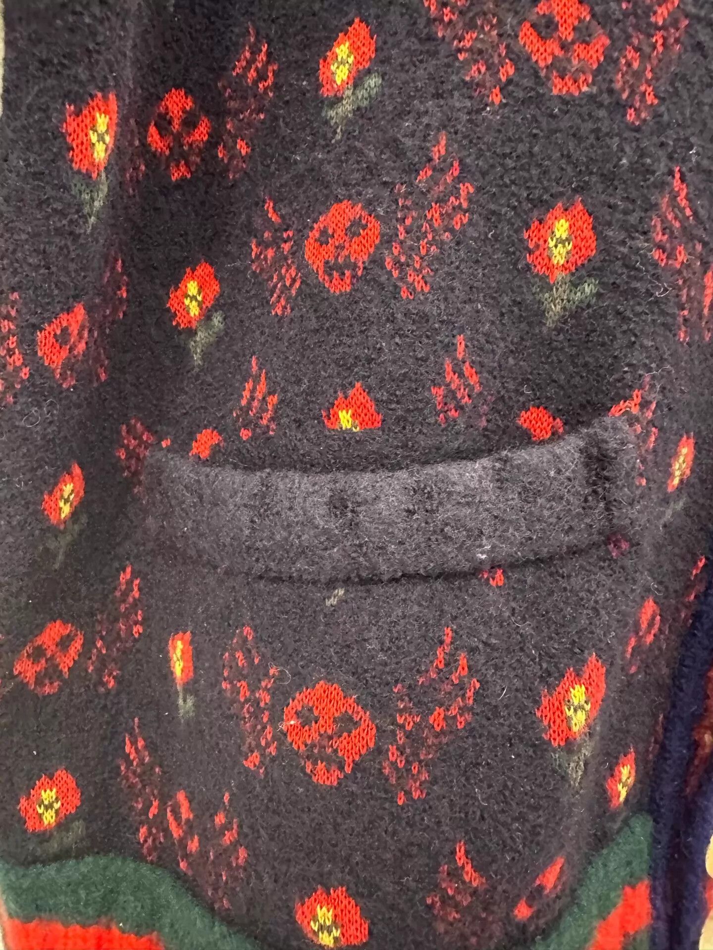Gucci Gucci red skull logo navy wool cardigan women's S Size S / US 4 / IT 40 - 4 Thumbnail