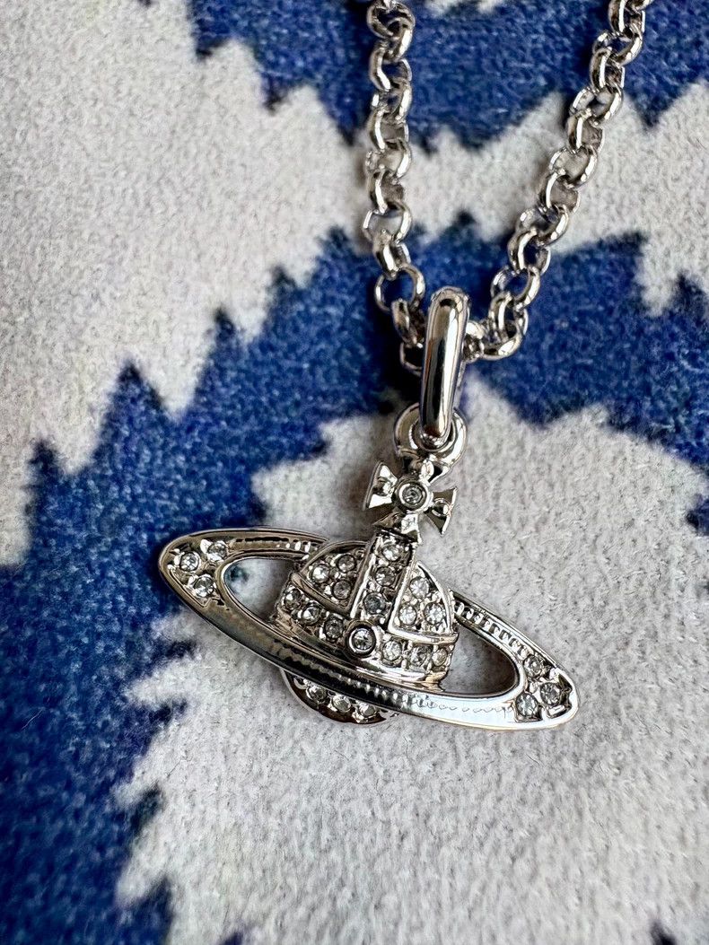 Vivienne Westwood Vivienne Westwood Vintage Silver Diamond Encrusted Flat Sa Size ONE SIZE - 2 Thumbnail