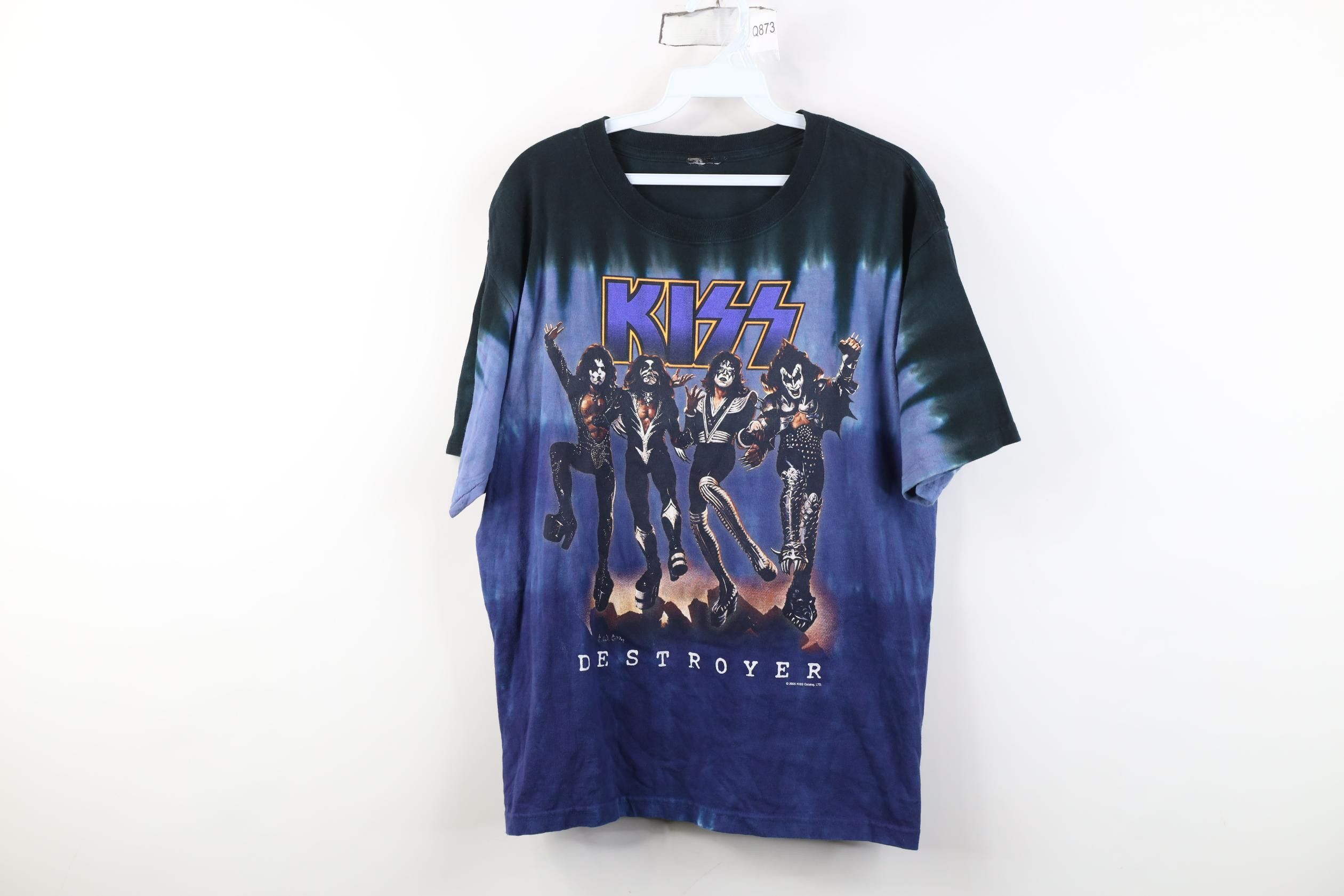 Vintage Vintage Y2K 2005 Tie Dye Destroyer Tour KISS Band T-Shirt Size US M / EU 48-50 / 2 - 1 Thumbnail