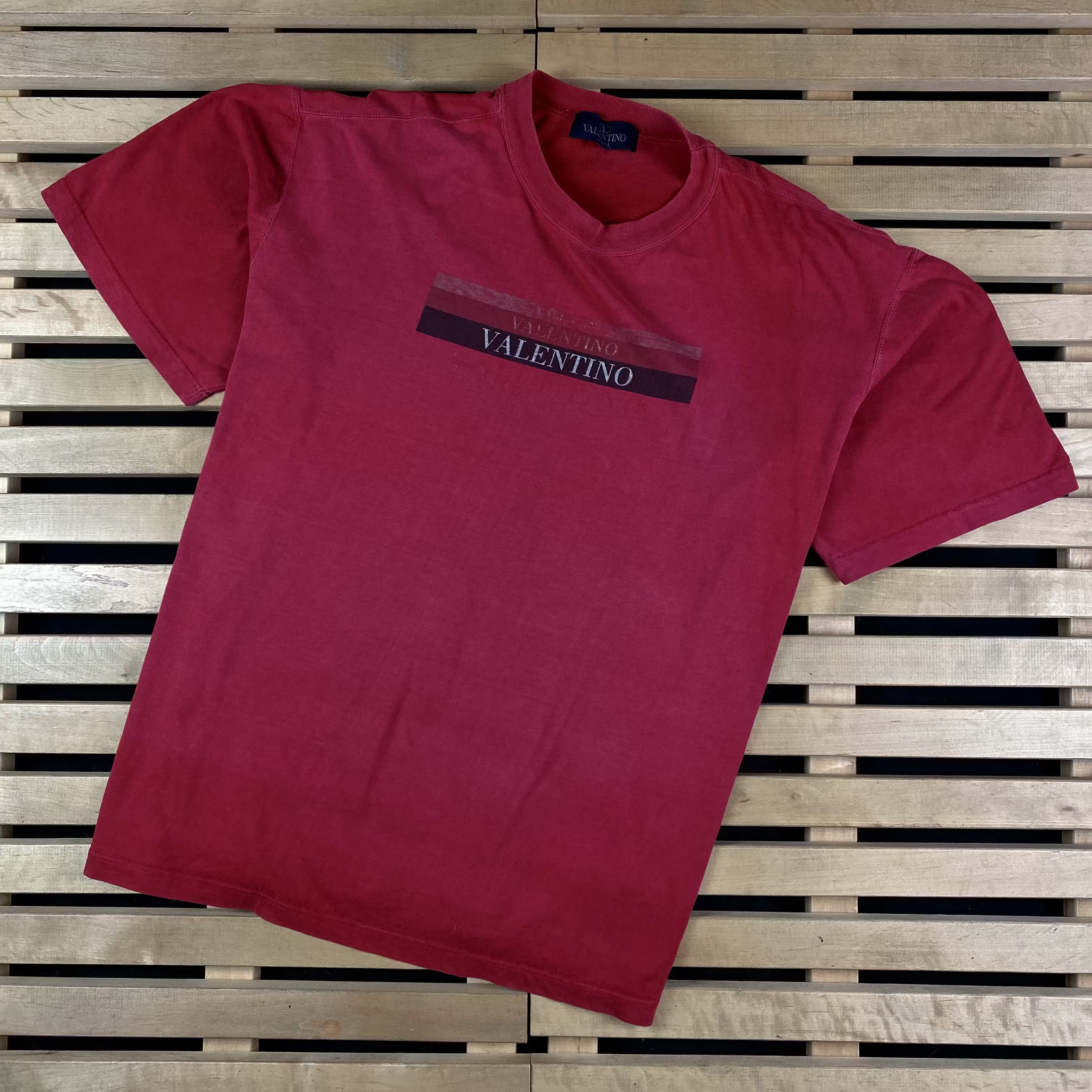 Valentino Mens T-Shirt Valentino Jeans Big Logo Size XL Size US XL / EU 56 / 4 - 1 Thumbnail