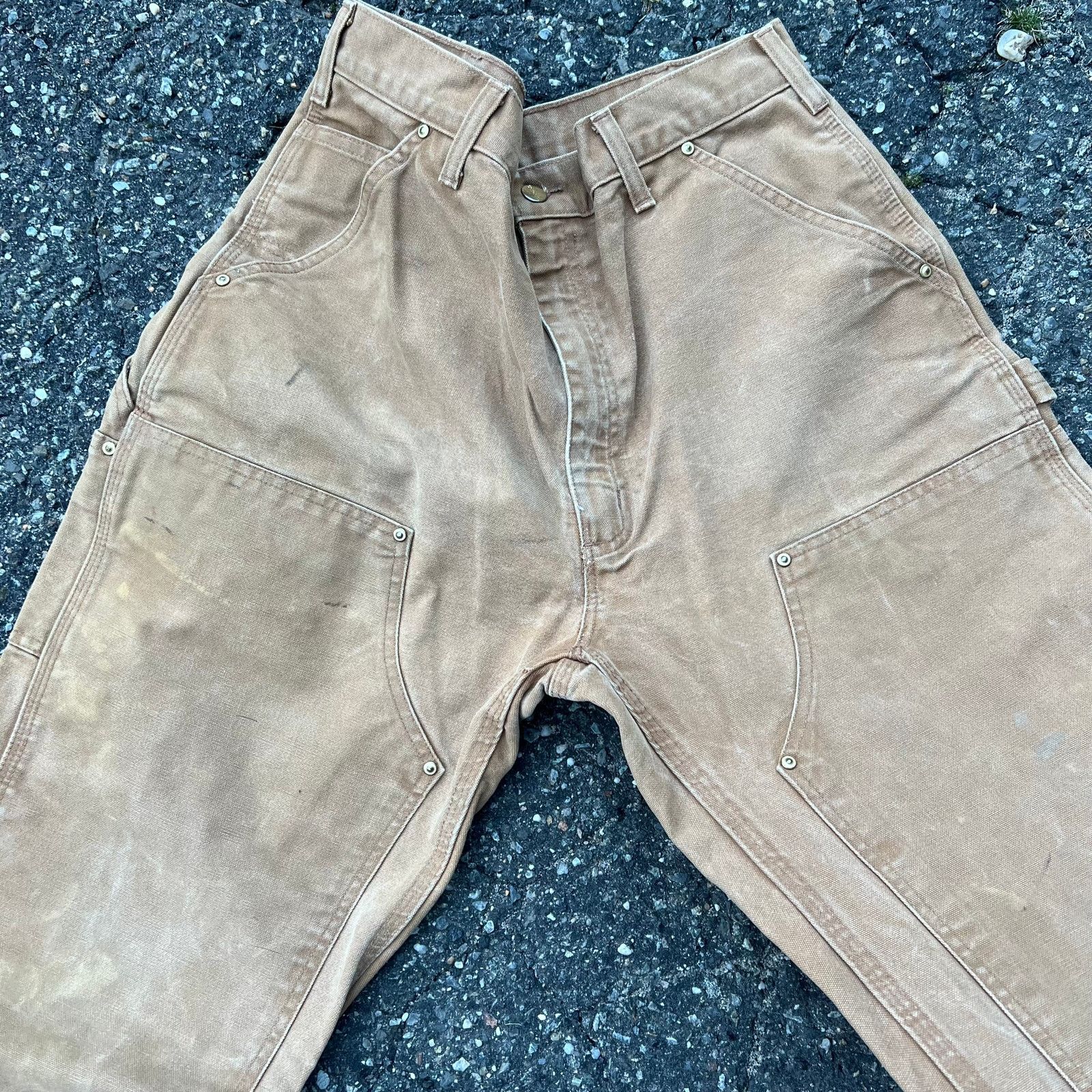 Carhartt × Vintage Vintage carhartt brown double knee work wear carpenter pants Size US 34 / EU 50 - 6 Thumbnail