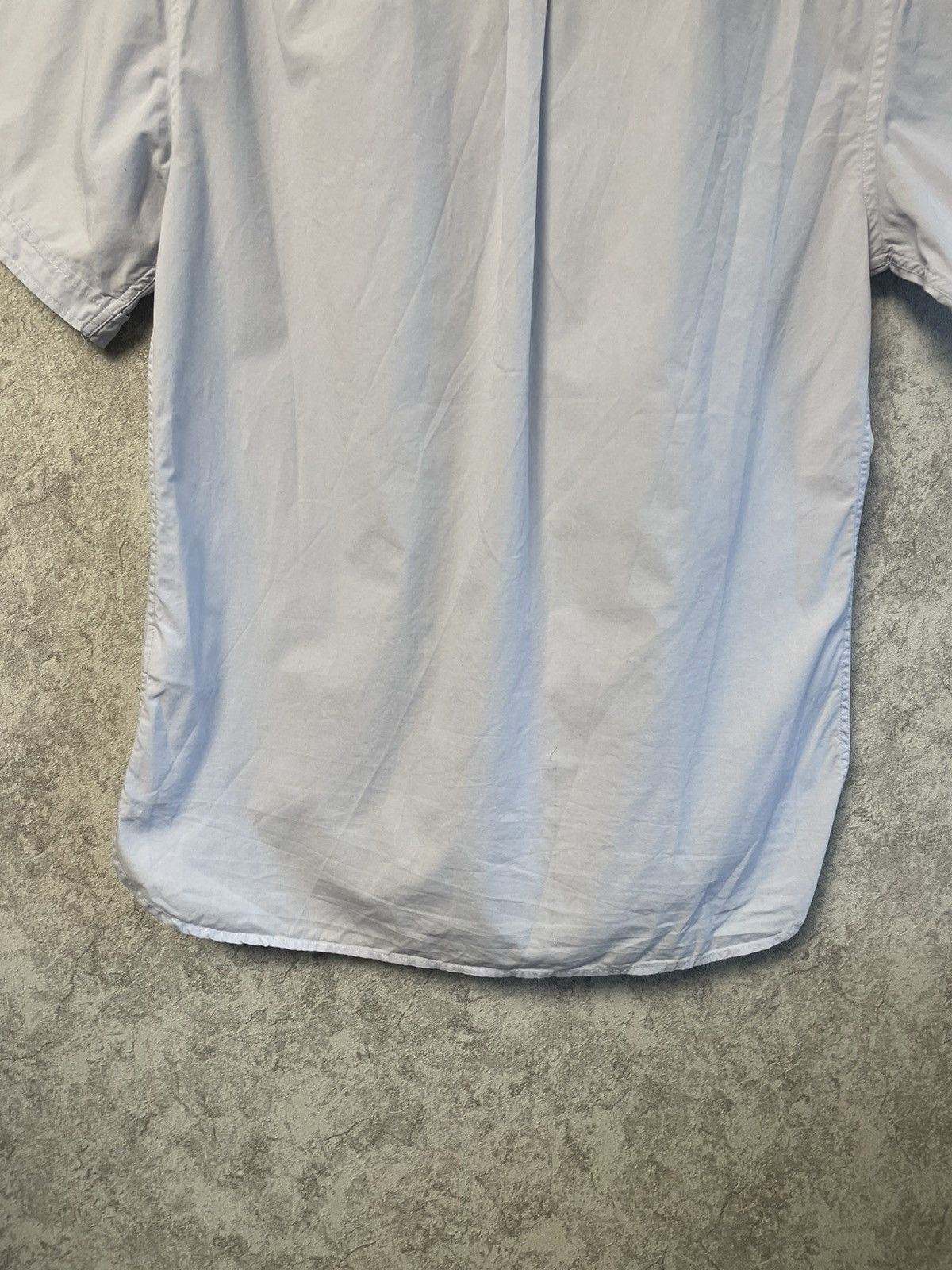Allsaints Allsaints Blue Cotton Short Sleeve Button Up Shirt Size US M / EU 48-50 / 2 - 14 Thumbnail