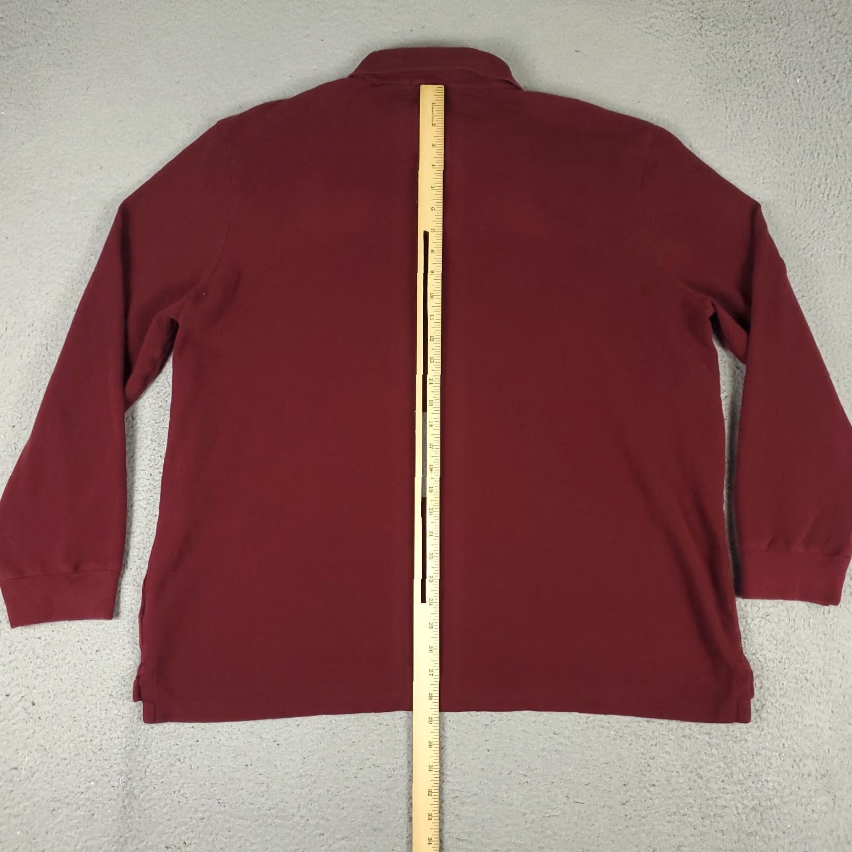 Ralph Lauren Ralph Lauren Polo Shirt Mens 2XL Red Solid Long Sleeve Shirt Casual Casualwear Polo Mens 2XL Red Polo Ralph Lauren Size US XXL / EU 58 / 5 - 6 Thumbnail