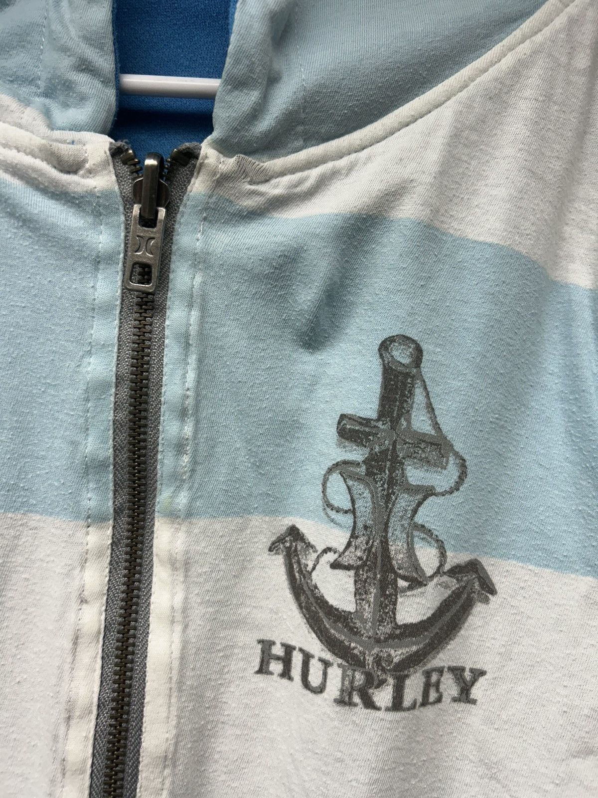 Hurley Vintage Hurley Reversible Striped Zip Up Hoodie Size US M / EU 48-50 / 2 - 5 Thumbnail