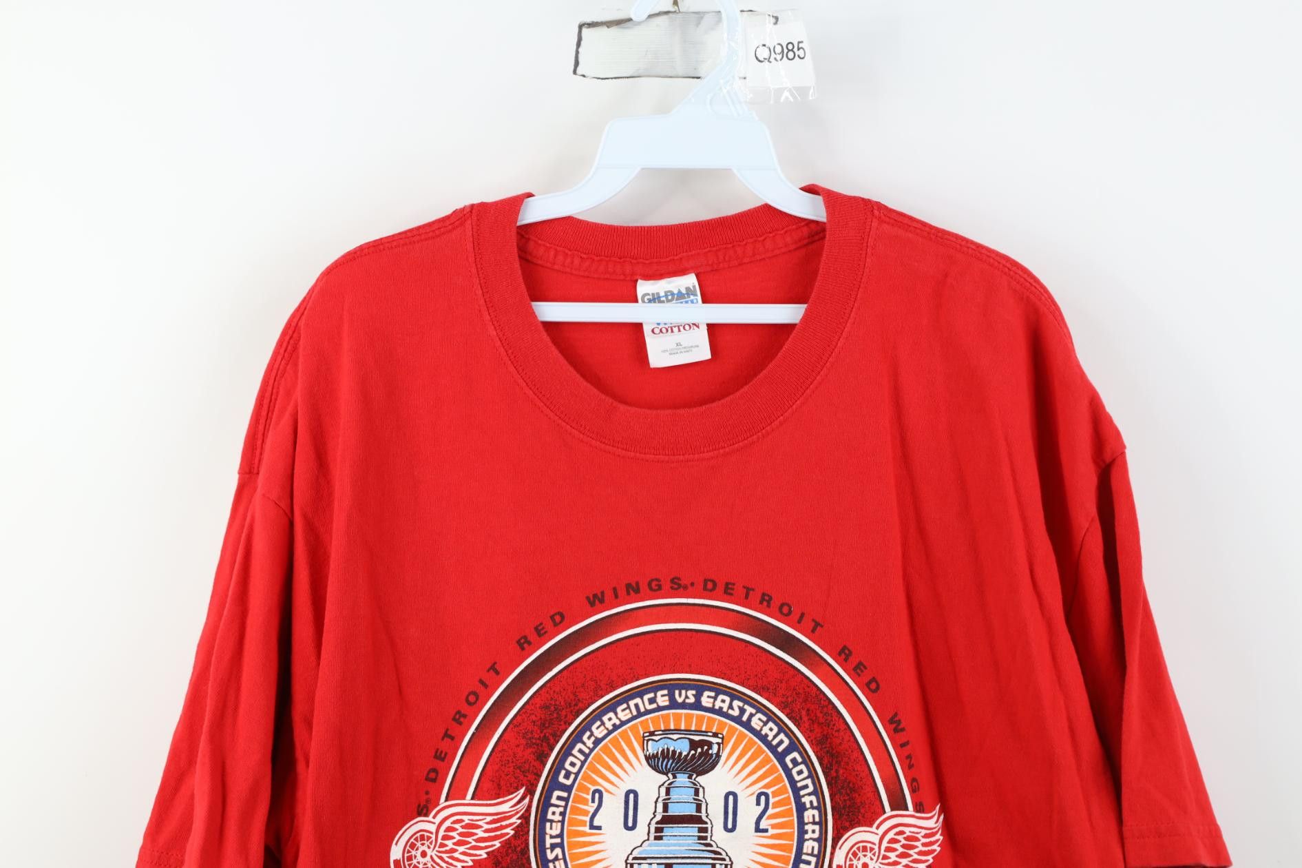 Vintage Vintage 2002 Stanley Cup Champions Detroit Red Wings T-Shirt Size US XL / EU 56 / 4 - 2 Thumbnail