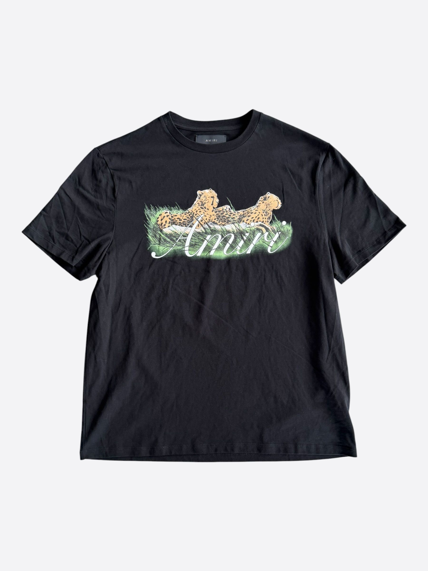 Amiri Amiri Black Cheetah Graphic T-Shirt Size US XL / EU 56 / 4 - 1 Thumbnail