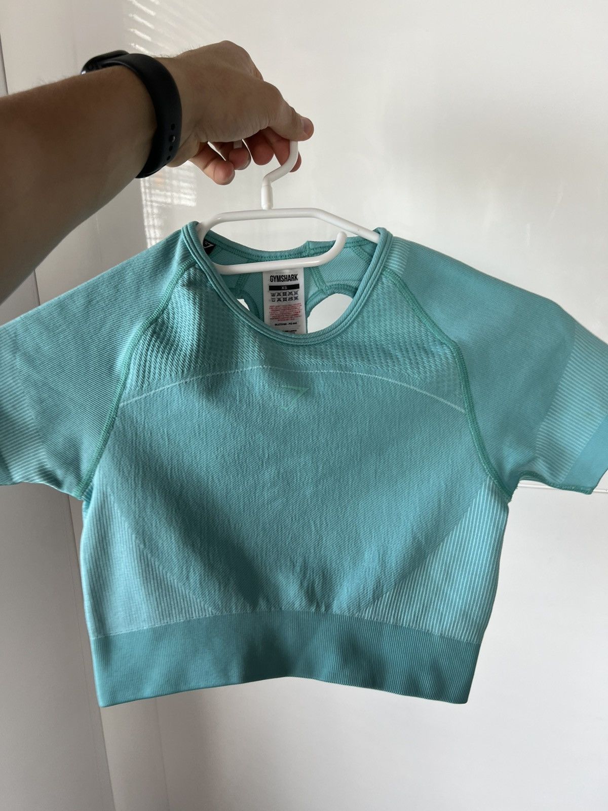 Gymshark ‼️Gymshark Onyx Central Logo Seamless Crop Top‼️ Size XS / US 0-2 / IT 36-38 - 9 Thumbnail