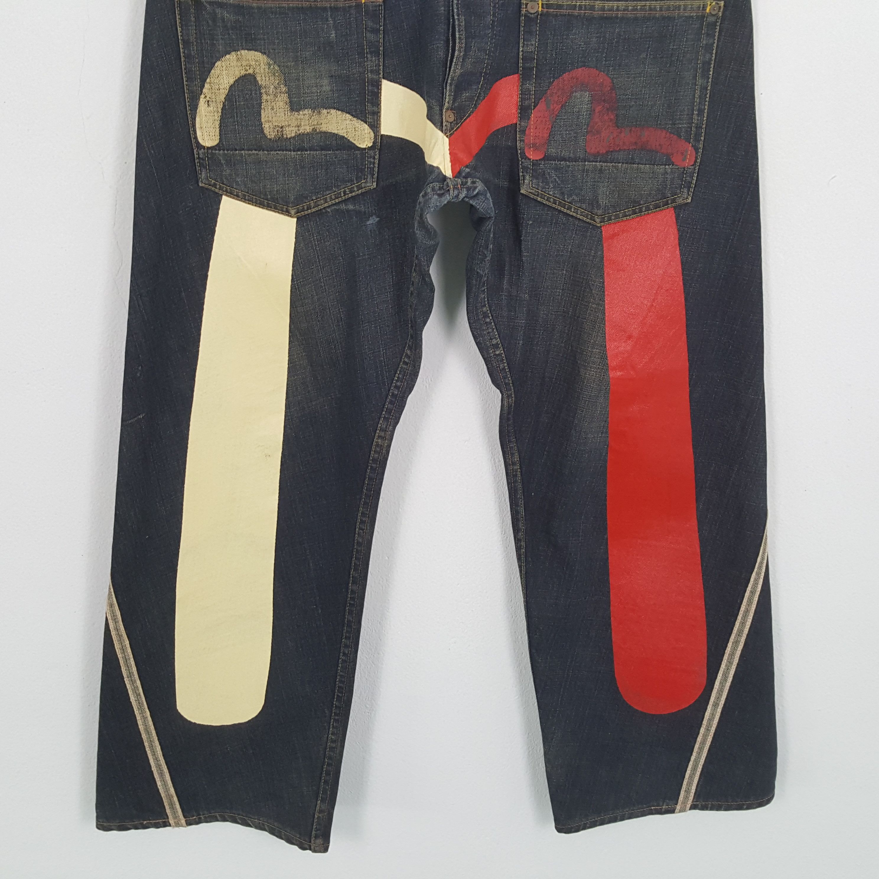 Evisu × Japanese Brand × Vintage EVISU Japanese Brand Streetwear Custom Daicock Jeans Size US 36 / EU 52 - 3 Thumbnail