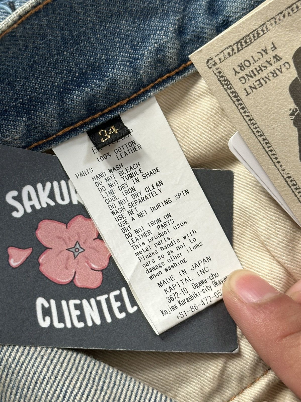 Kapital × Kapital Kountry Kapital 14oz Denim Short Pants Gem Set Studs Remake Indigo Size US 34 / EU 50 - 4 Thumbnail