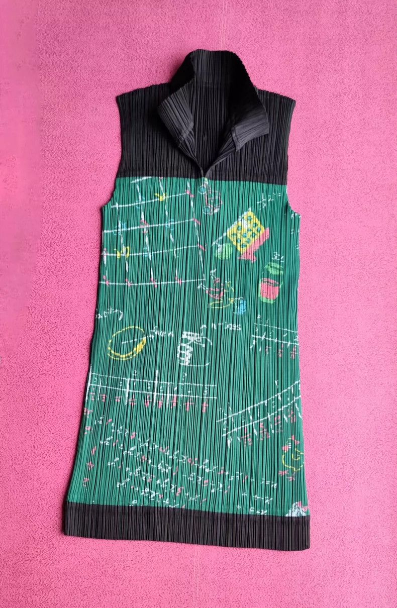 Issey Miyake Issey Miyake size:3 A vintage long vest with green blackbo Size M / US 6-8 / IT 42-44 - 2 Thumbnail