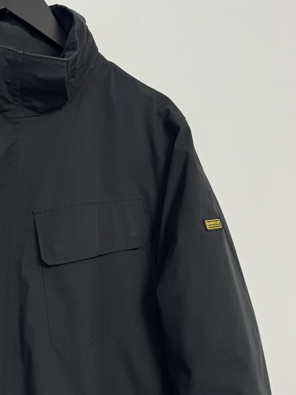 Barbour Barbour Triple Black Mens Hooded Bomber Biker Jacket Coat Size US L / EU 52-54 / 3 - 5 Thumbnail