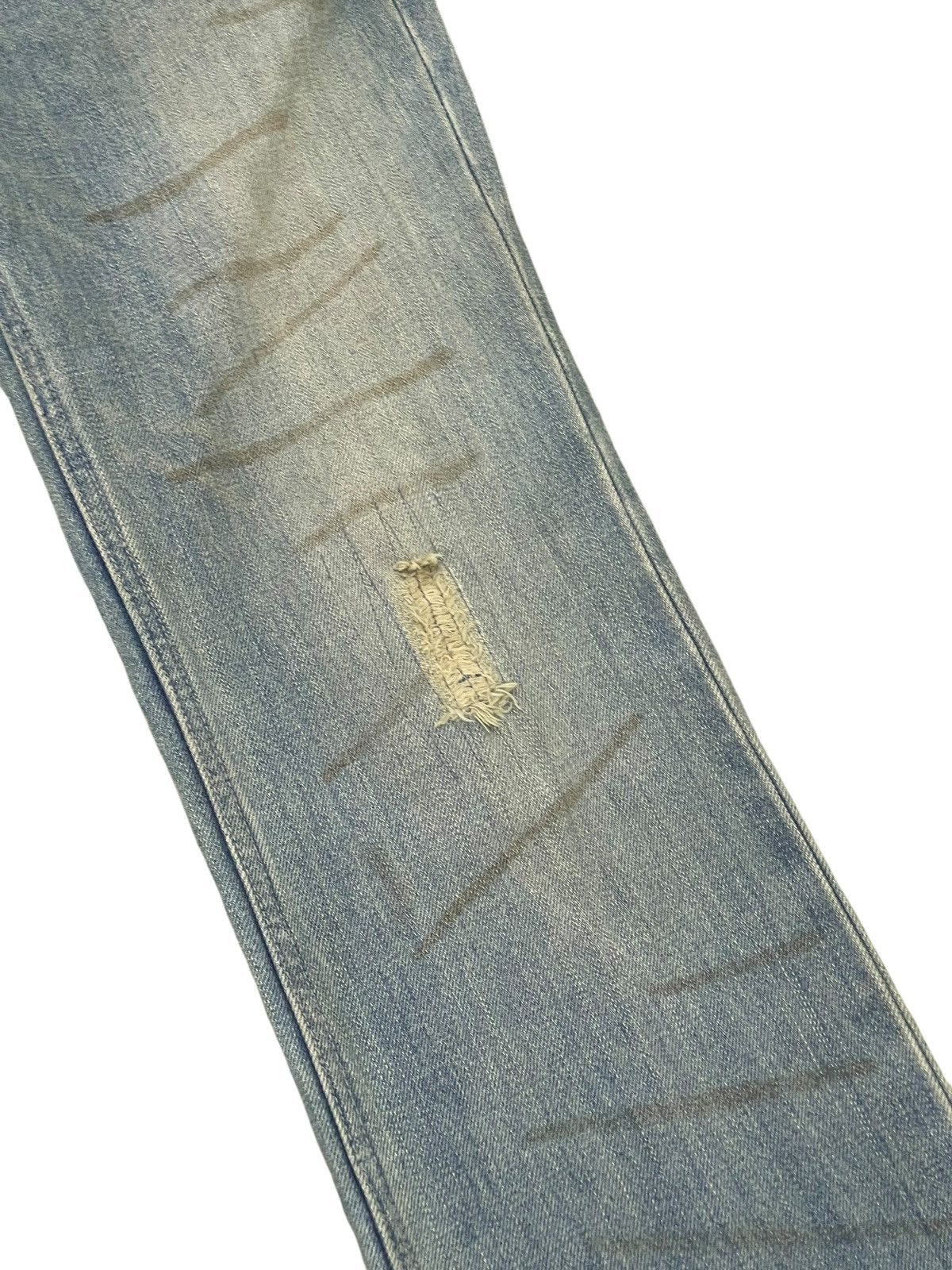 Japanese Brand Flare Jeans Klein Plus Faded Distress Boot Cut 1🟦4 Size US 30 / EU 46 - 7 Thumbnail