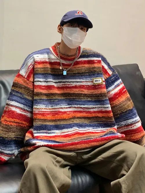 VIBE Stripe Knit Sweater Size US L / EU 52-54 / 3 - 6 Thumbnail